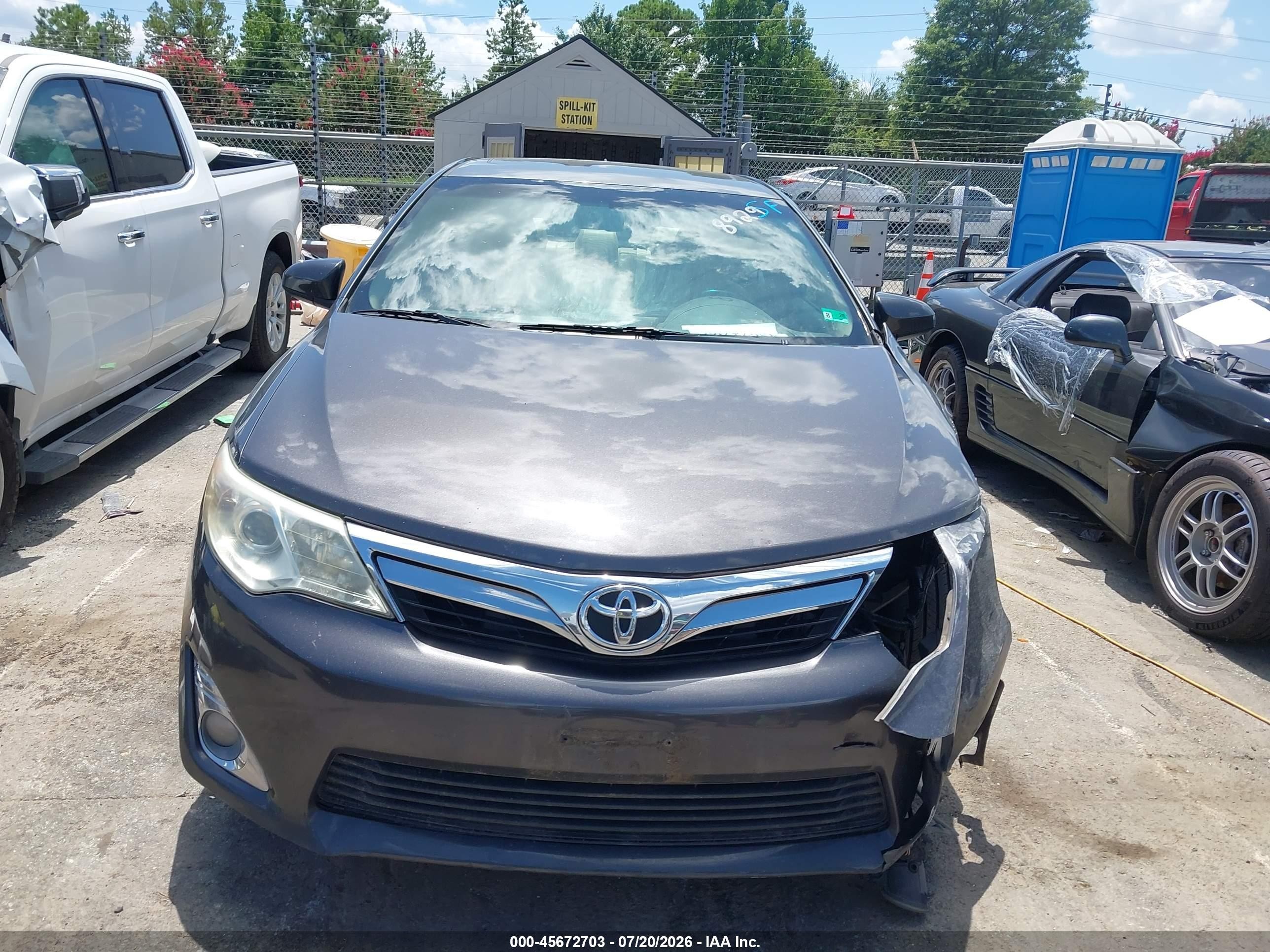 2012 Toyota Camry Xle Gray vin: 4T1BF1FK9CU518929
