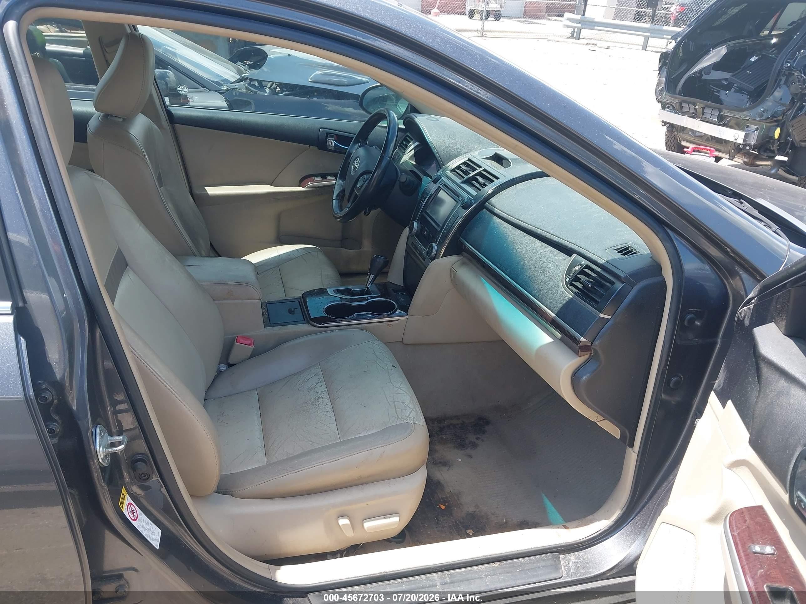 2012 Toyota Camry Xle Gray vin: 4T1BF1FK9CU518929