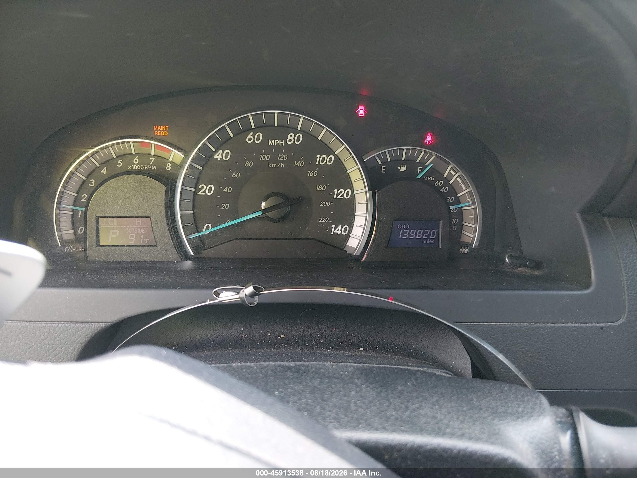2012 Toyota Camry Se Red vin: 4T1BF1FK9CU530952