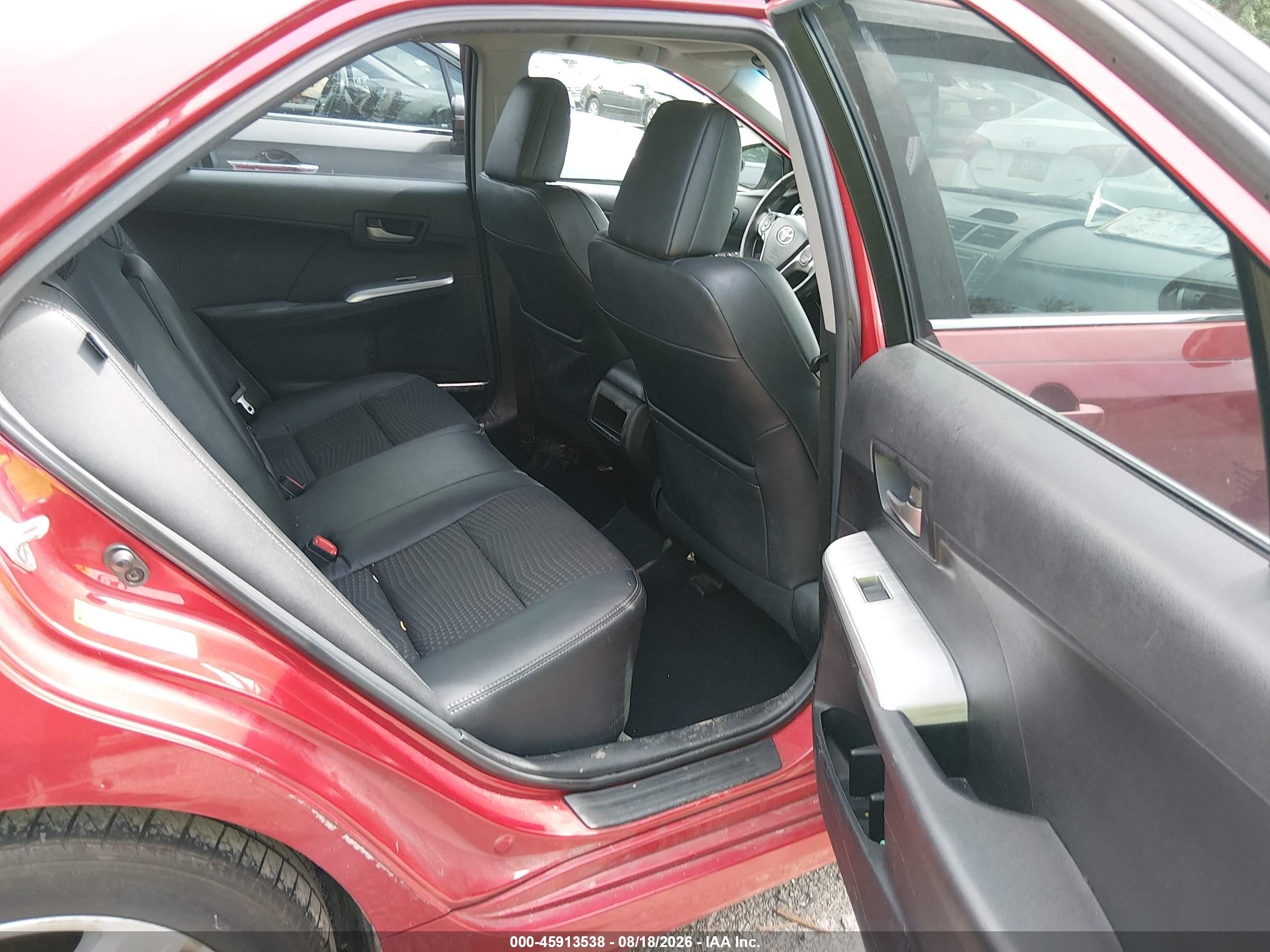 2012 Toyota Camry Se Red vin: 4T1BF1FK9CU530952