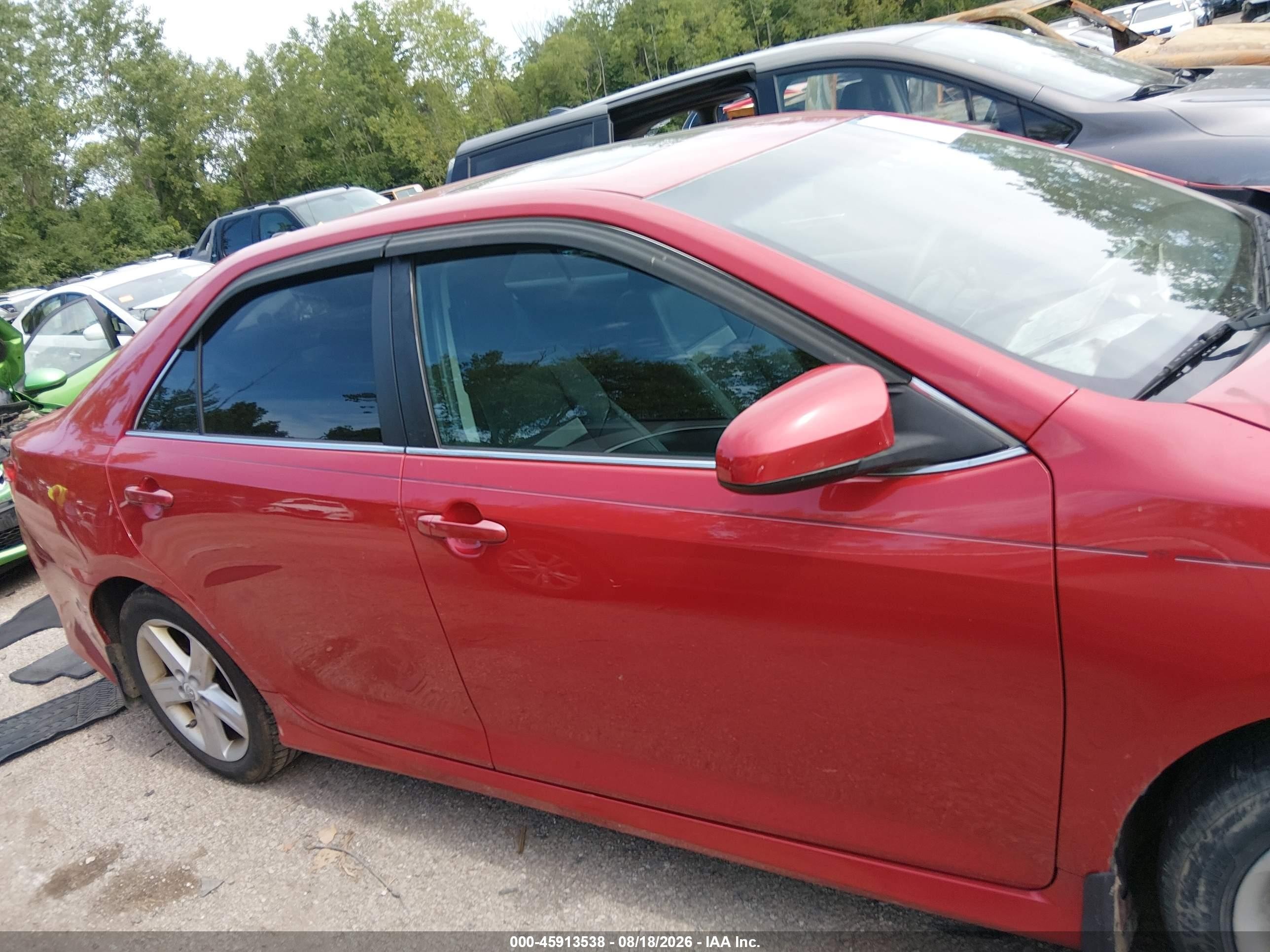 2012 Toyota Camry Se Red vin: 4T1BF1FK9CU530952
