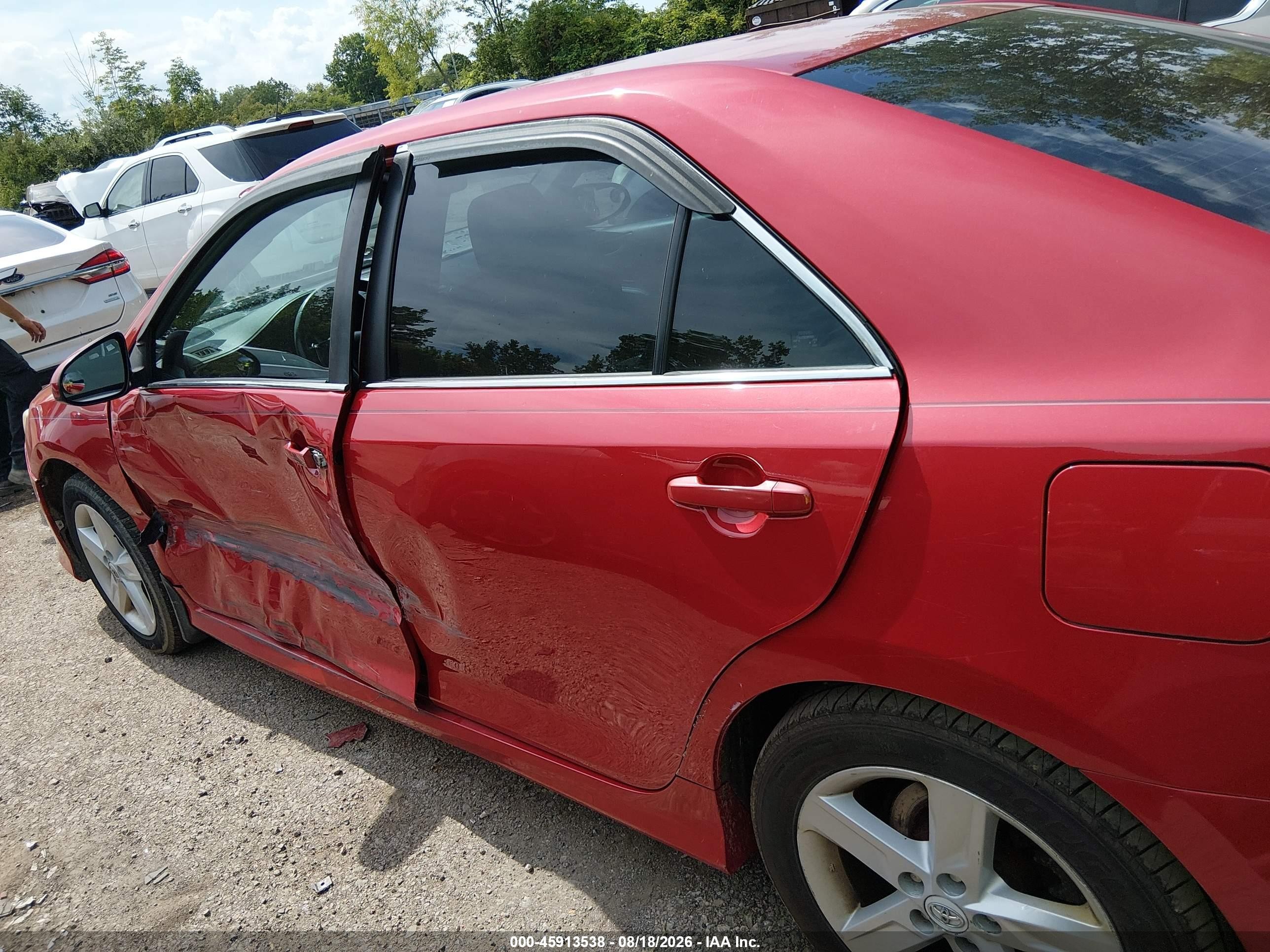2012 Toyota Camry Se Red vin: 4T1BF1FK9CU530952