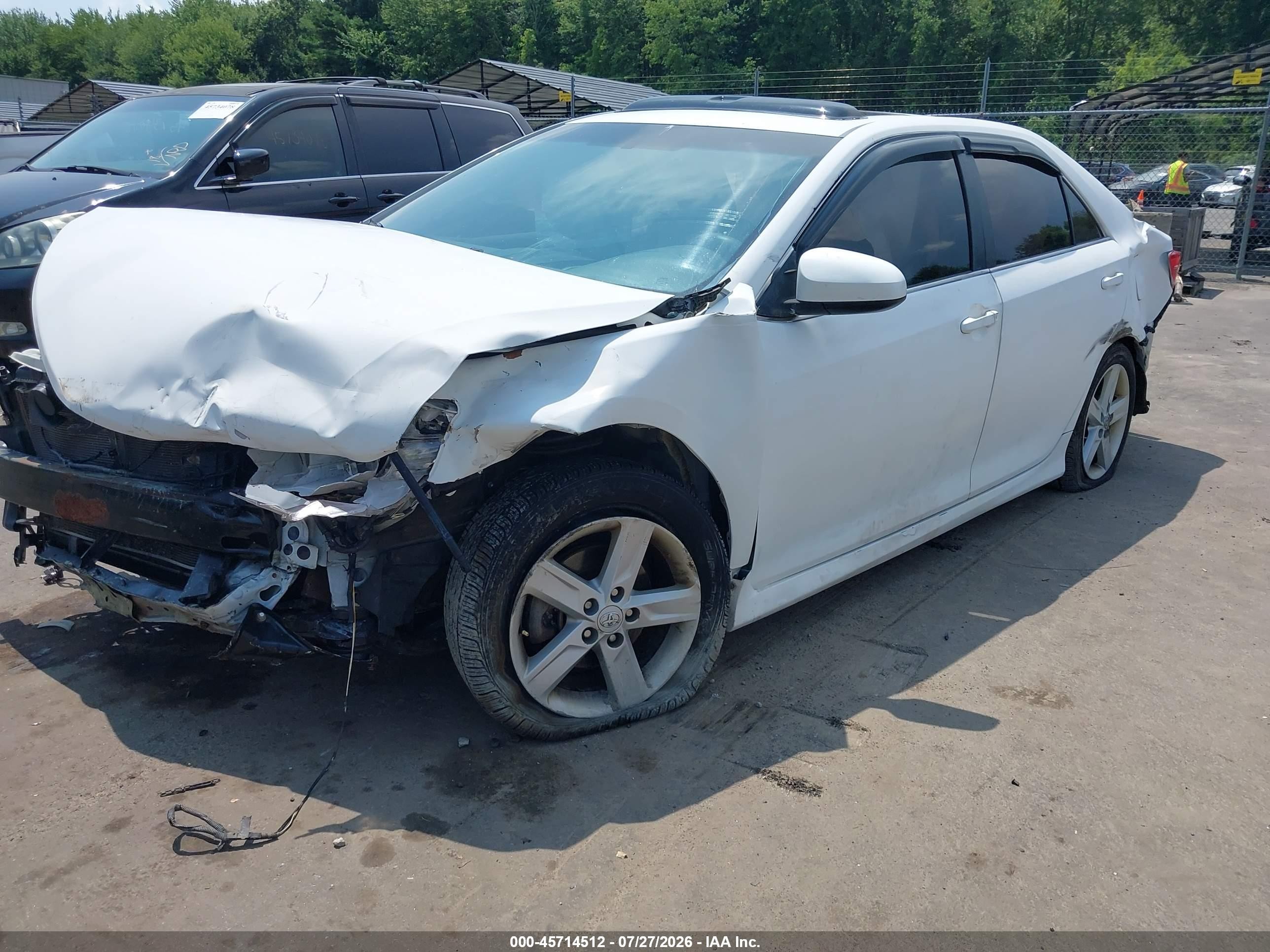 2012 Toyota Camry Se White vin: 4T1BF1FK9CU533379