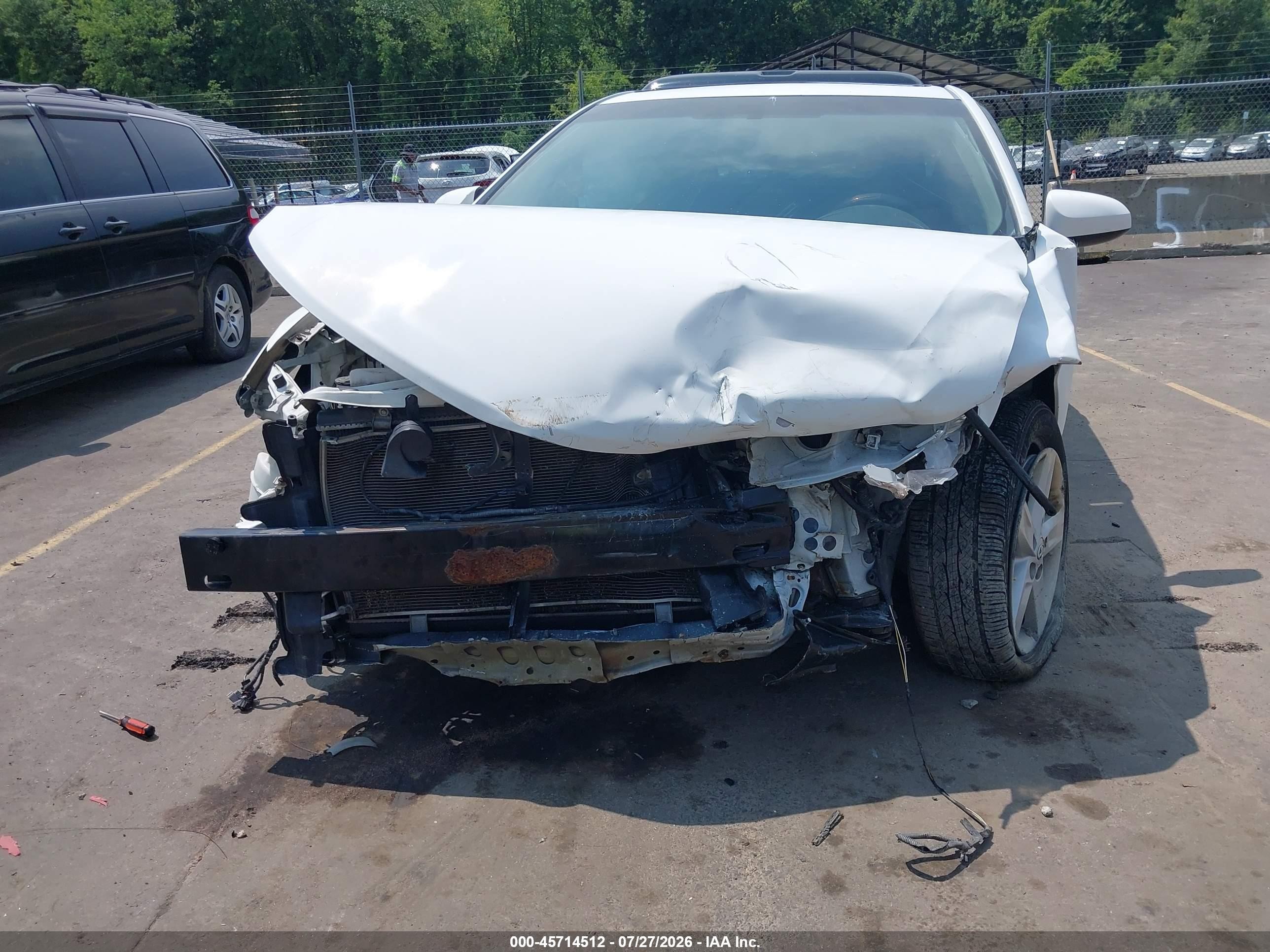 2012 Toyota Camry Se White vin: 4T1BF1FK9CU533379