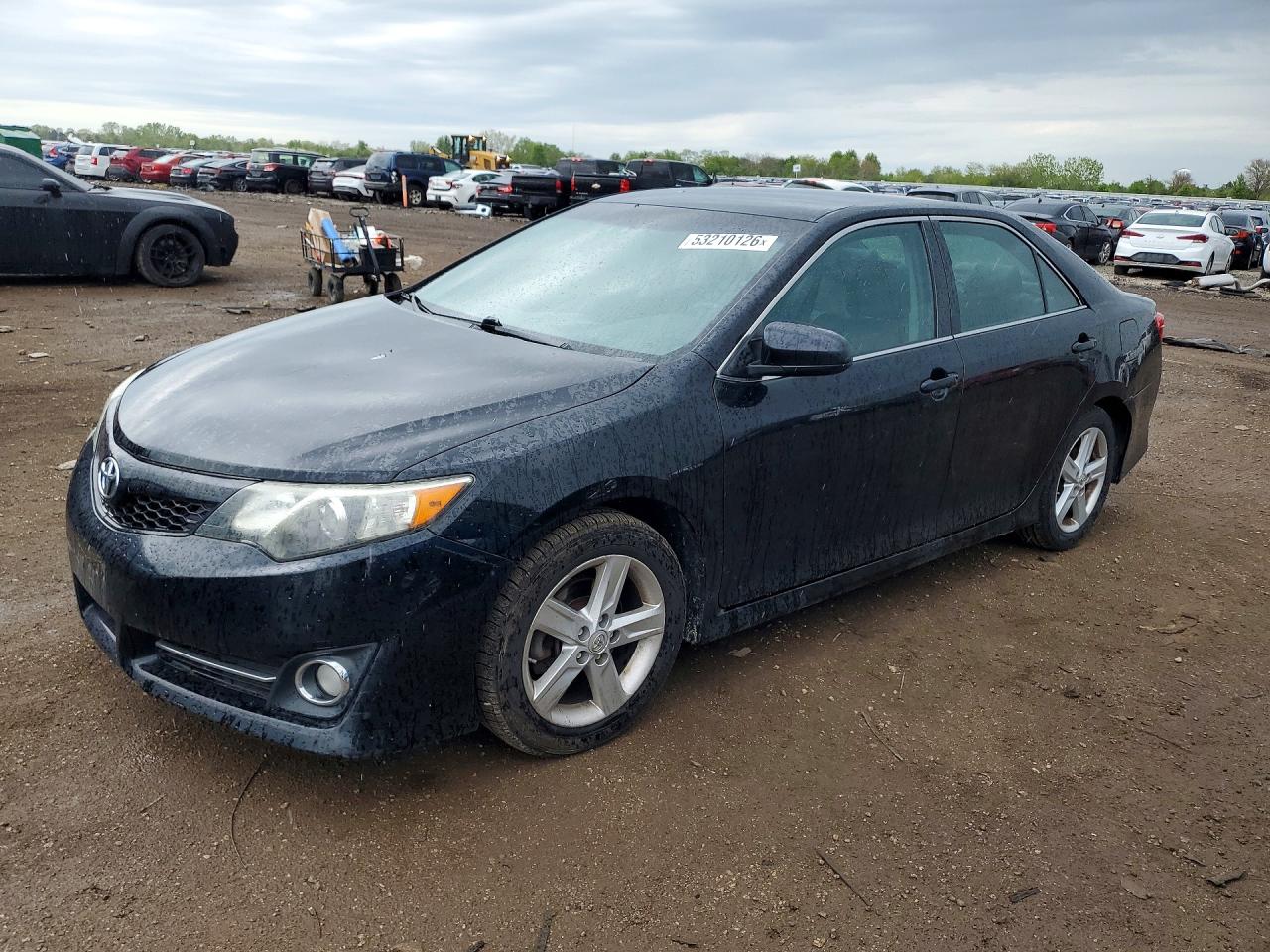 2012 Toyota Camry Se Black vin: 4T1BF1FK9CU534578