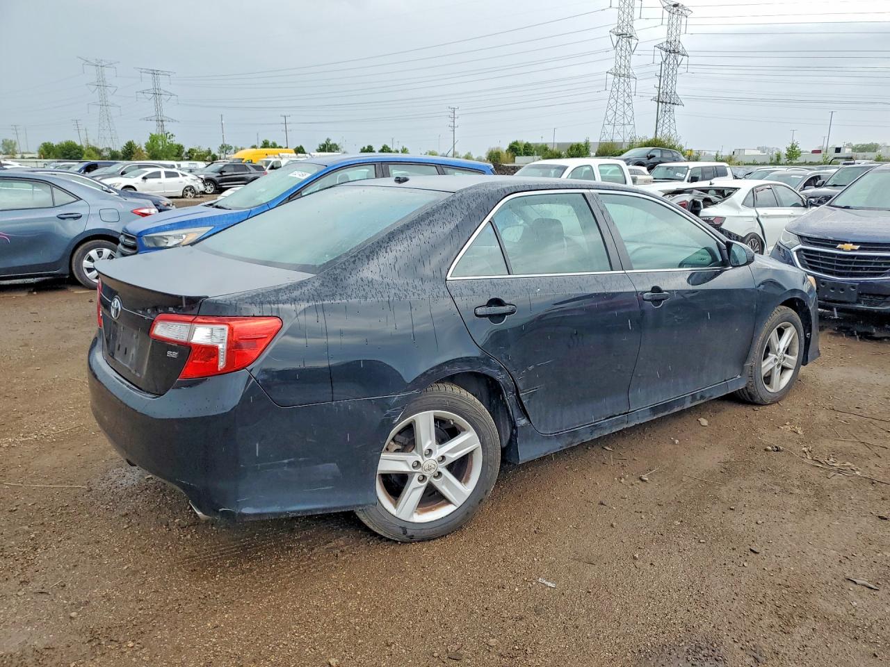 2012 Toyota Camry Se Black vin: 4T1BF1FK9CU534578
