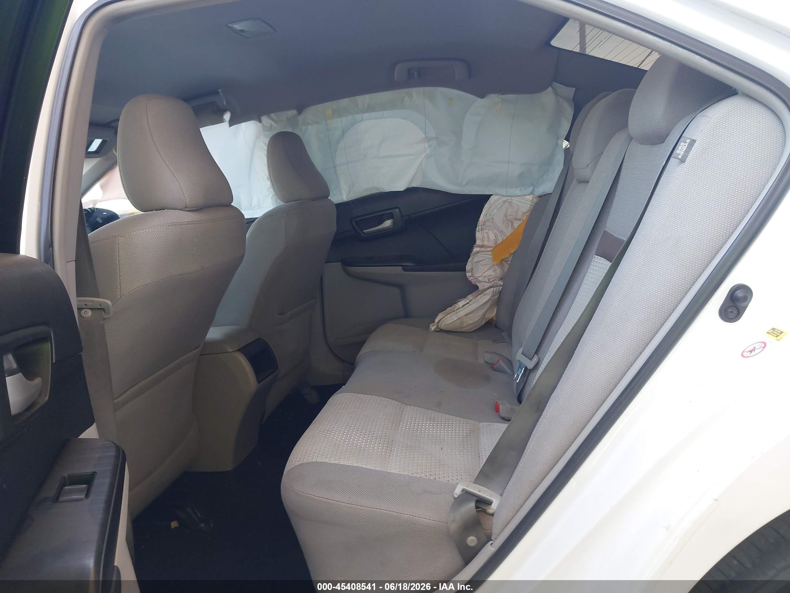 2012 Toyota Camry Le White vin: 4T1BF1FK9CU536721