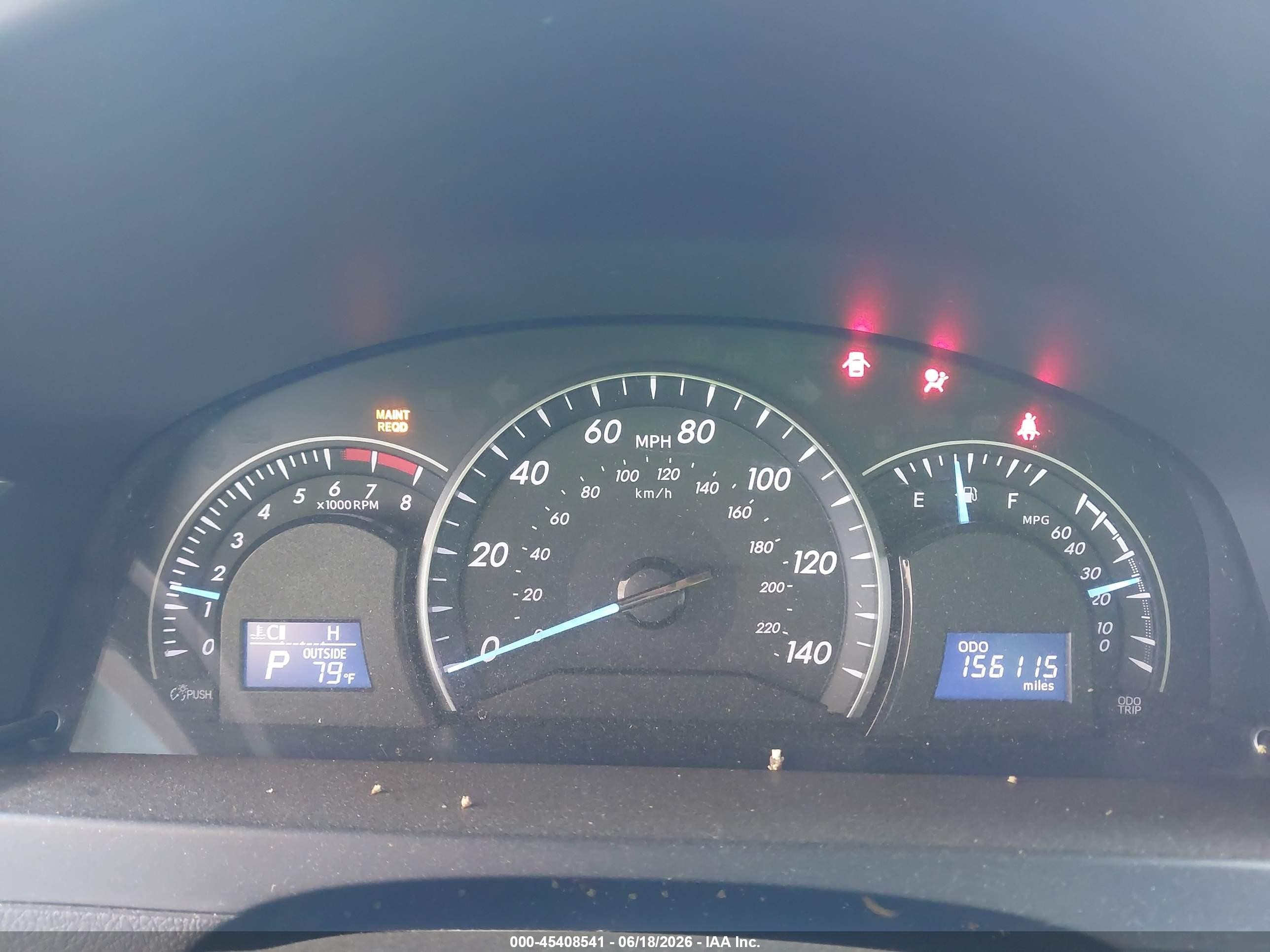 2012 Toyota Camry Le White vin: 4T1BF1FK9CU536721