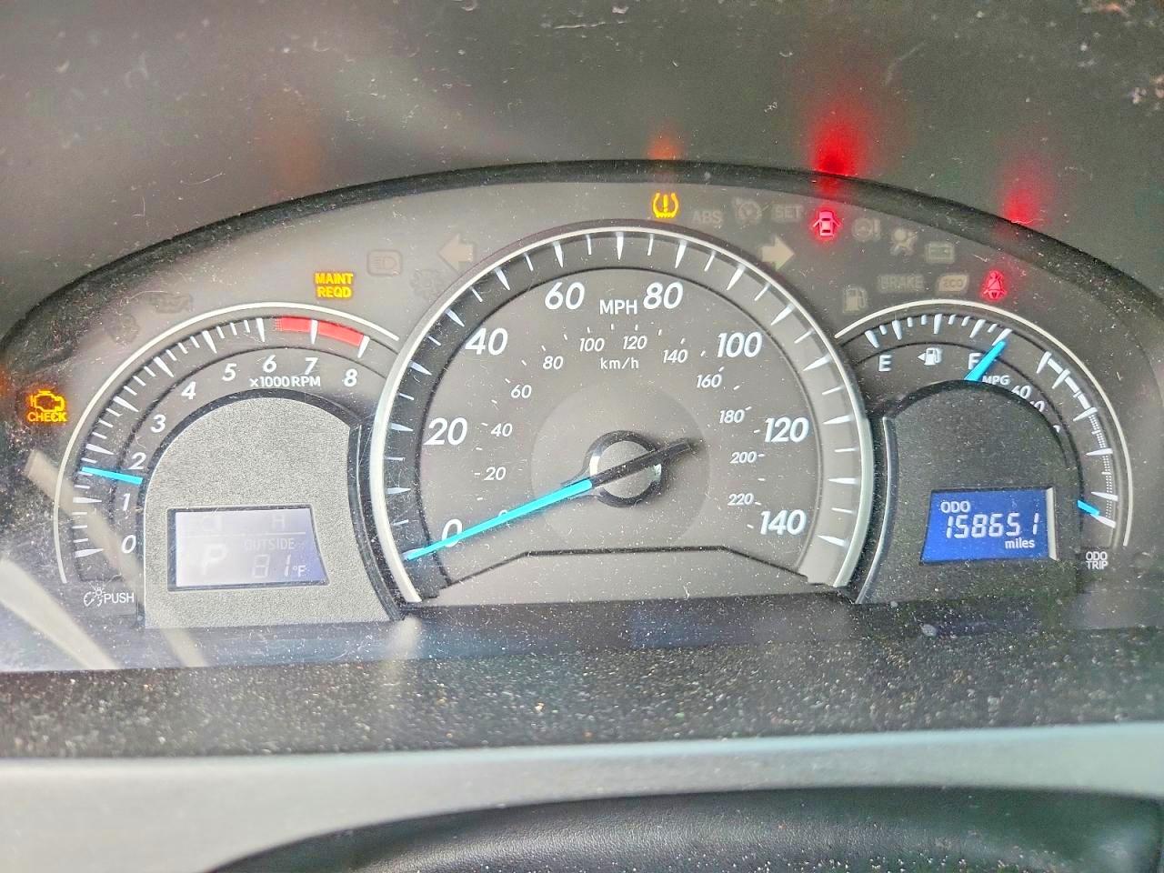 2012 Toyota Camry Le Синий vin: 4T1BF1FK9CU541319