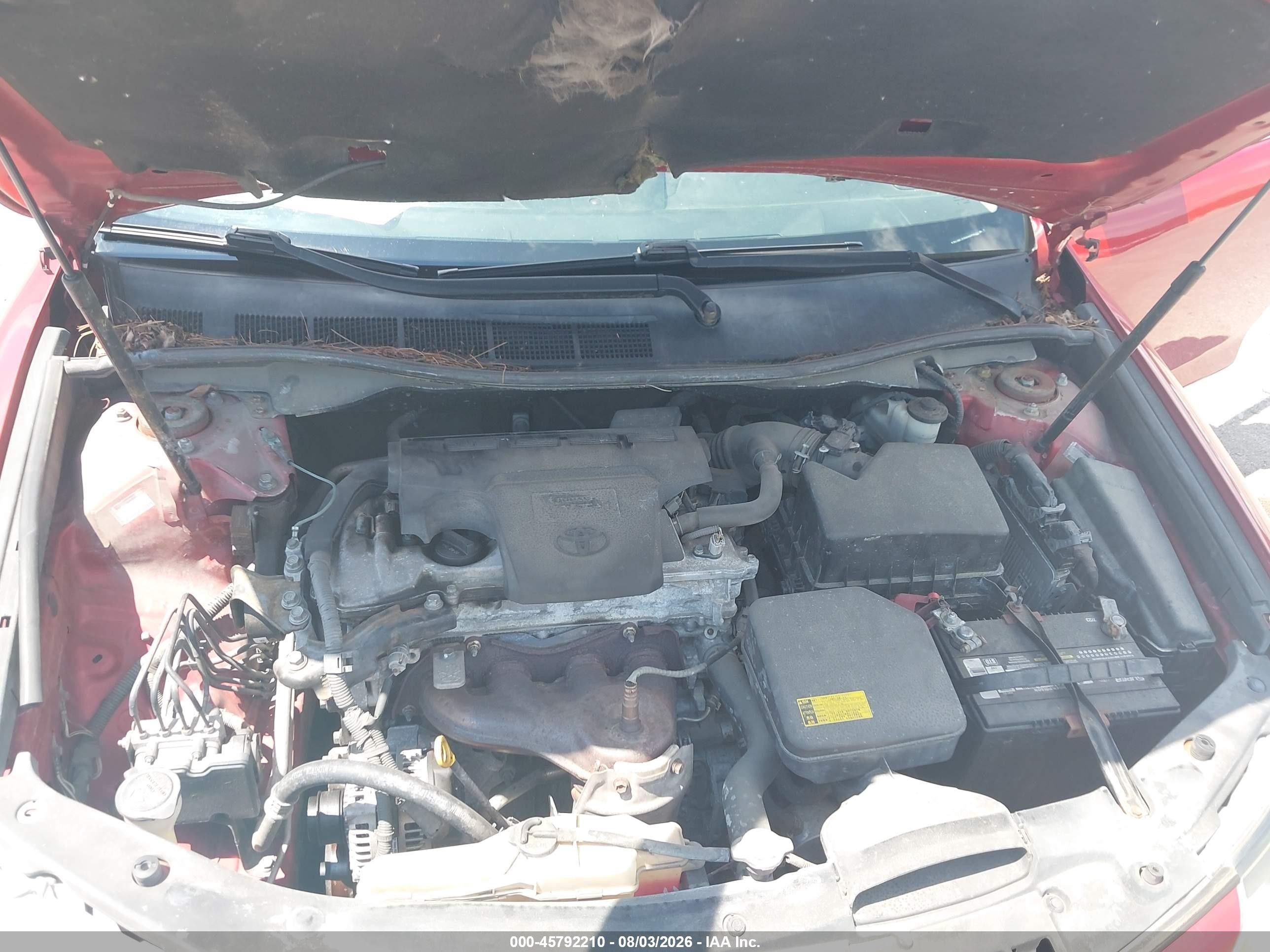 2012 Toyota Camry Se Red vin: 4T1BF1FK9CU545242