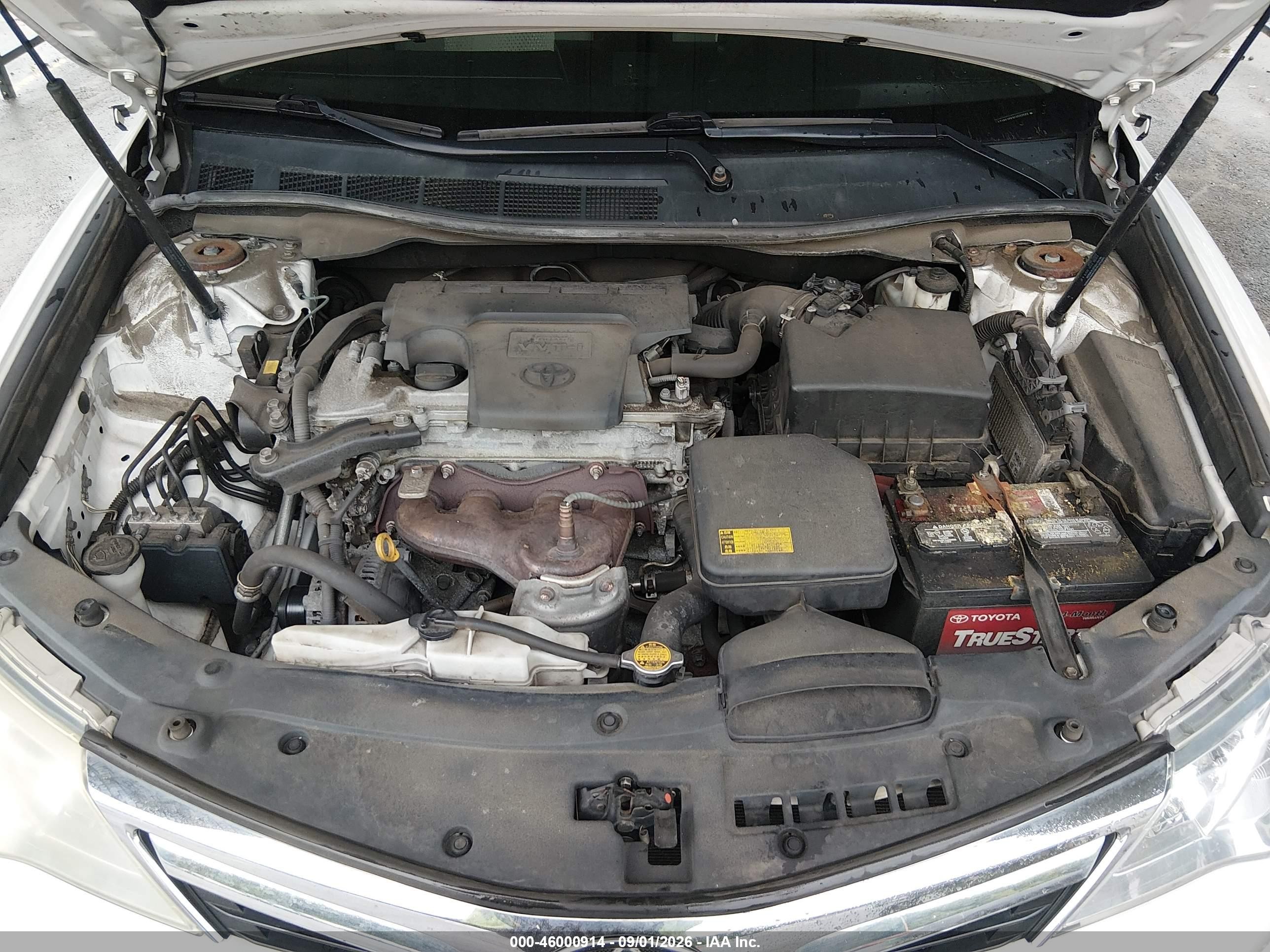 2012 Toyota Camry Le White vin: 4T1BF1FK9CU550568
