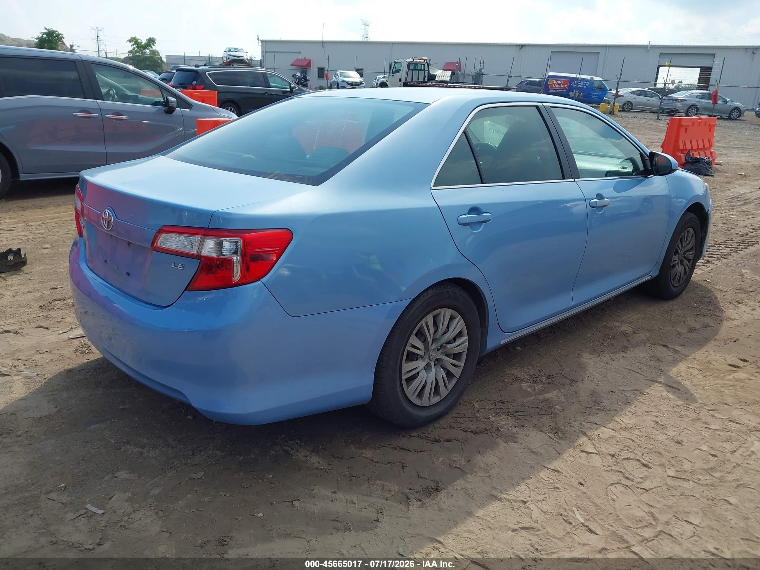 2012 Toyota Camry Le Blue vin: 4T1BF1FK9CU557830