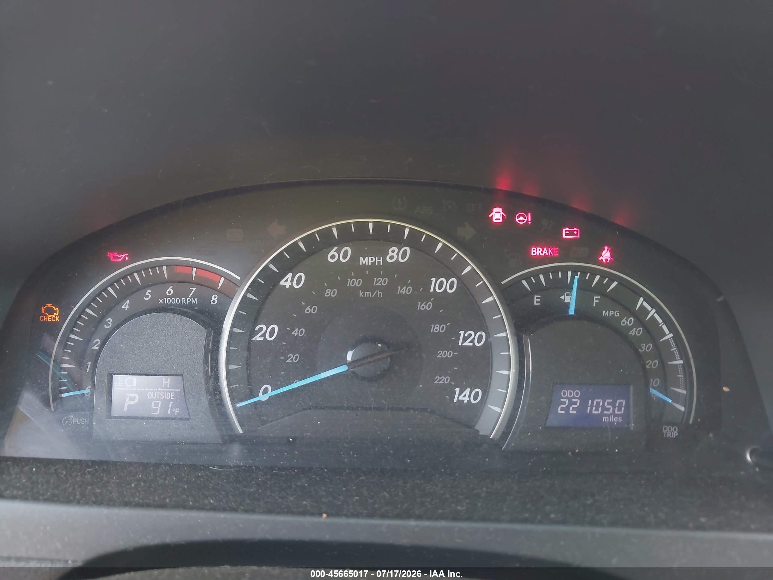 2012 Toyota Camry Le Blue vin: 4T1BF1FK9CU557830