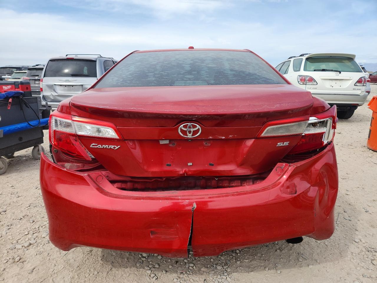 2012 Toyota Camry Se Red vin: 4T1BF1FK9CU562574