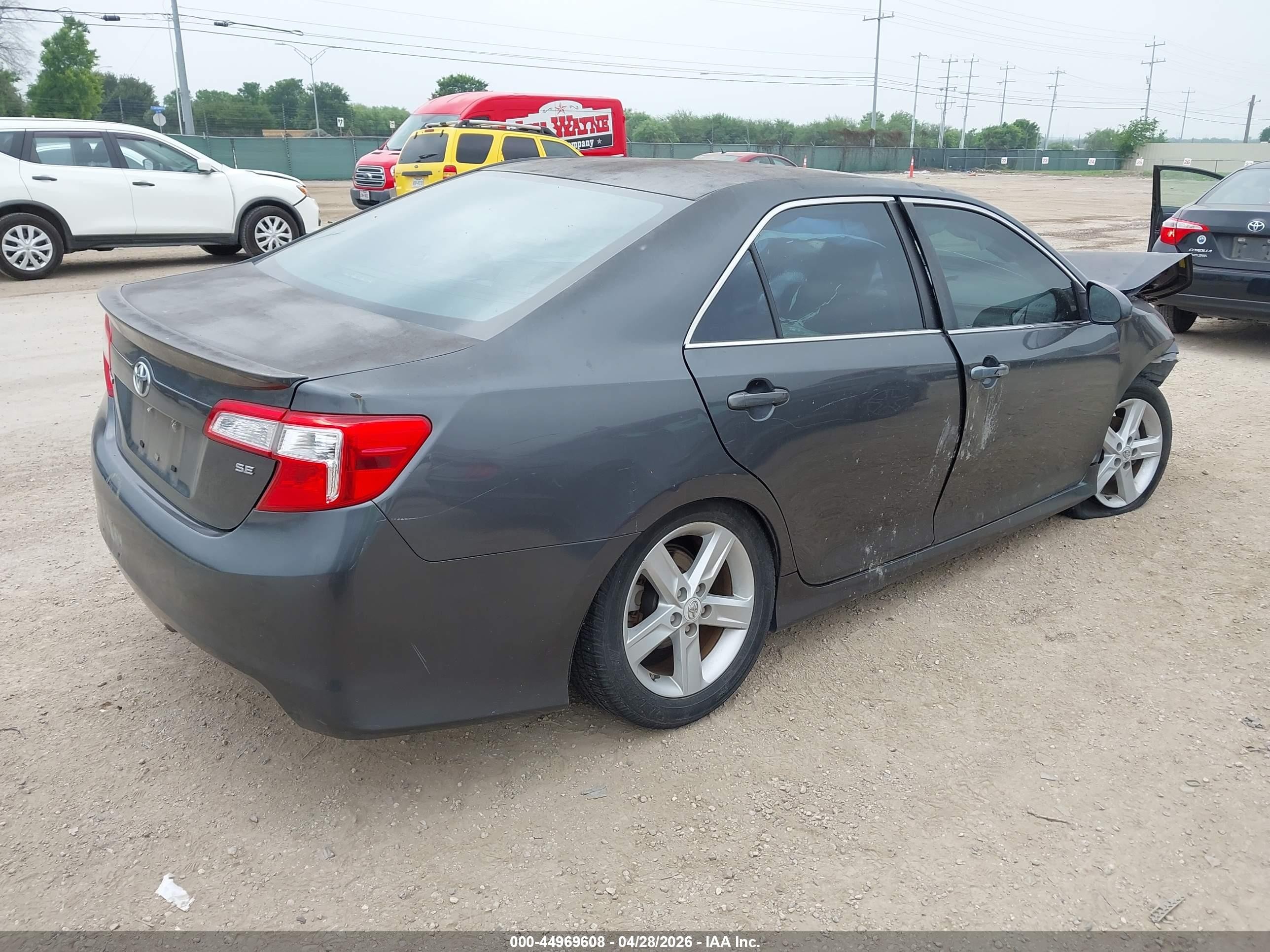2012 Toyota Camry Se Gray vin: 4T1BF1FK9CU593114