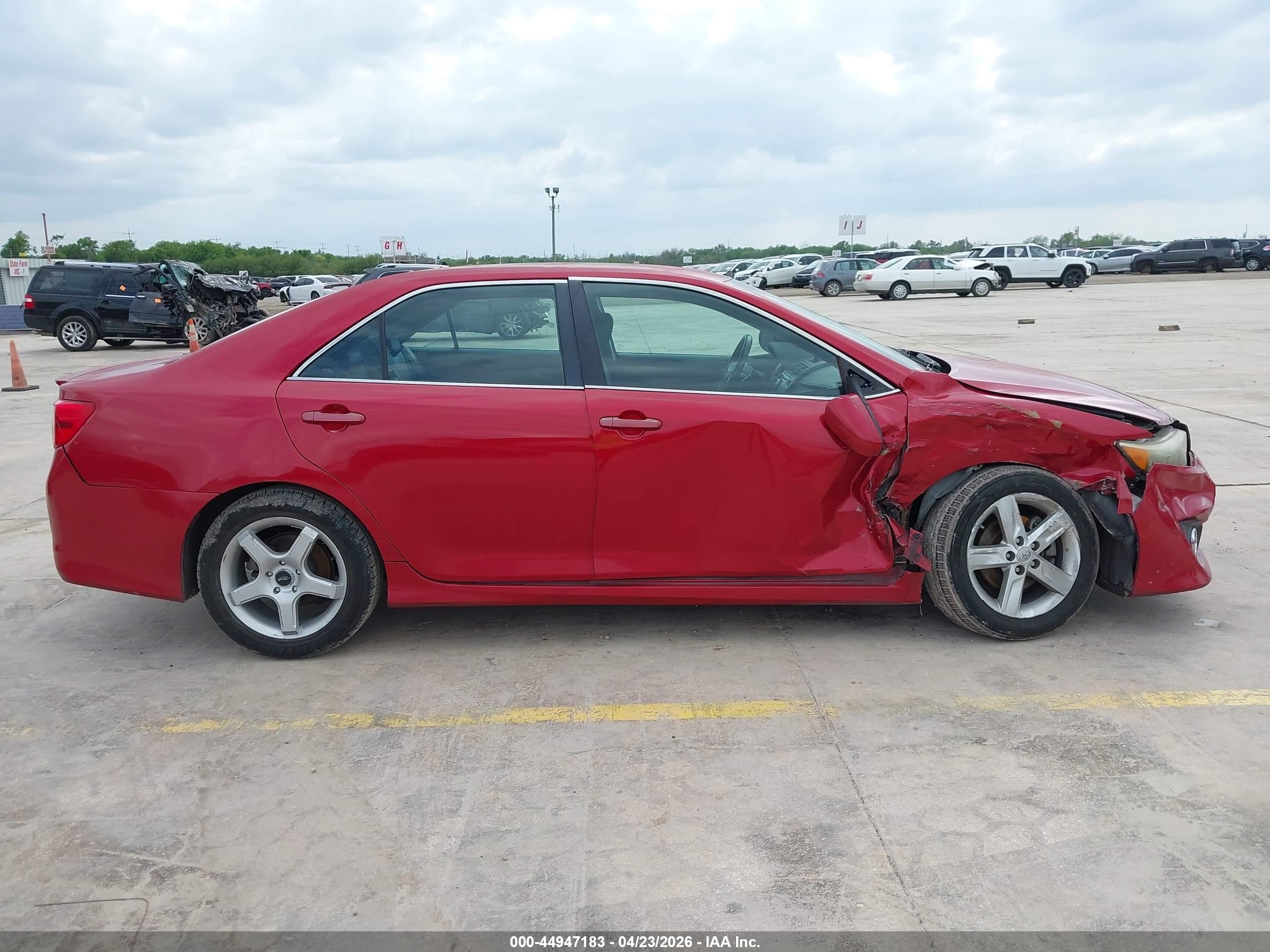 2012 Toyota Camry Se Red vin: 4T1BF1FK9CU601843