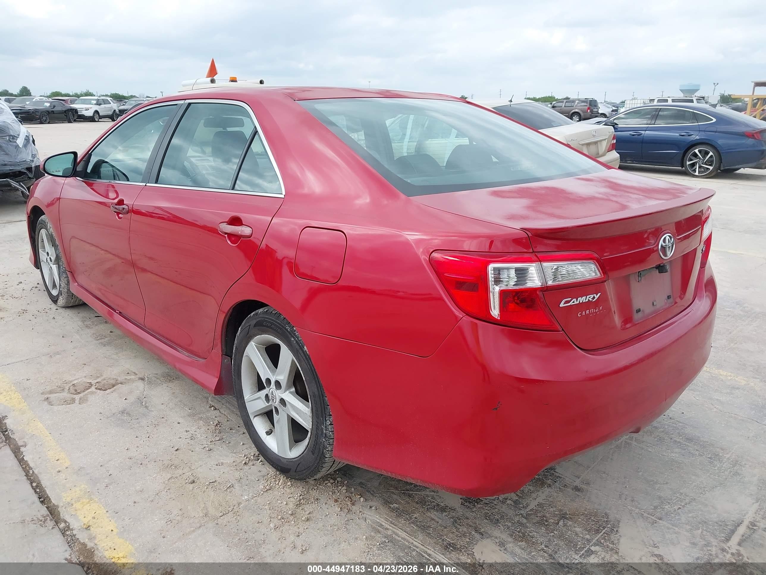 2012 Toyota Camry Se Red vin: 4T1BF1FK9CU601843