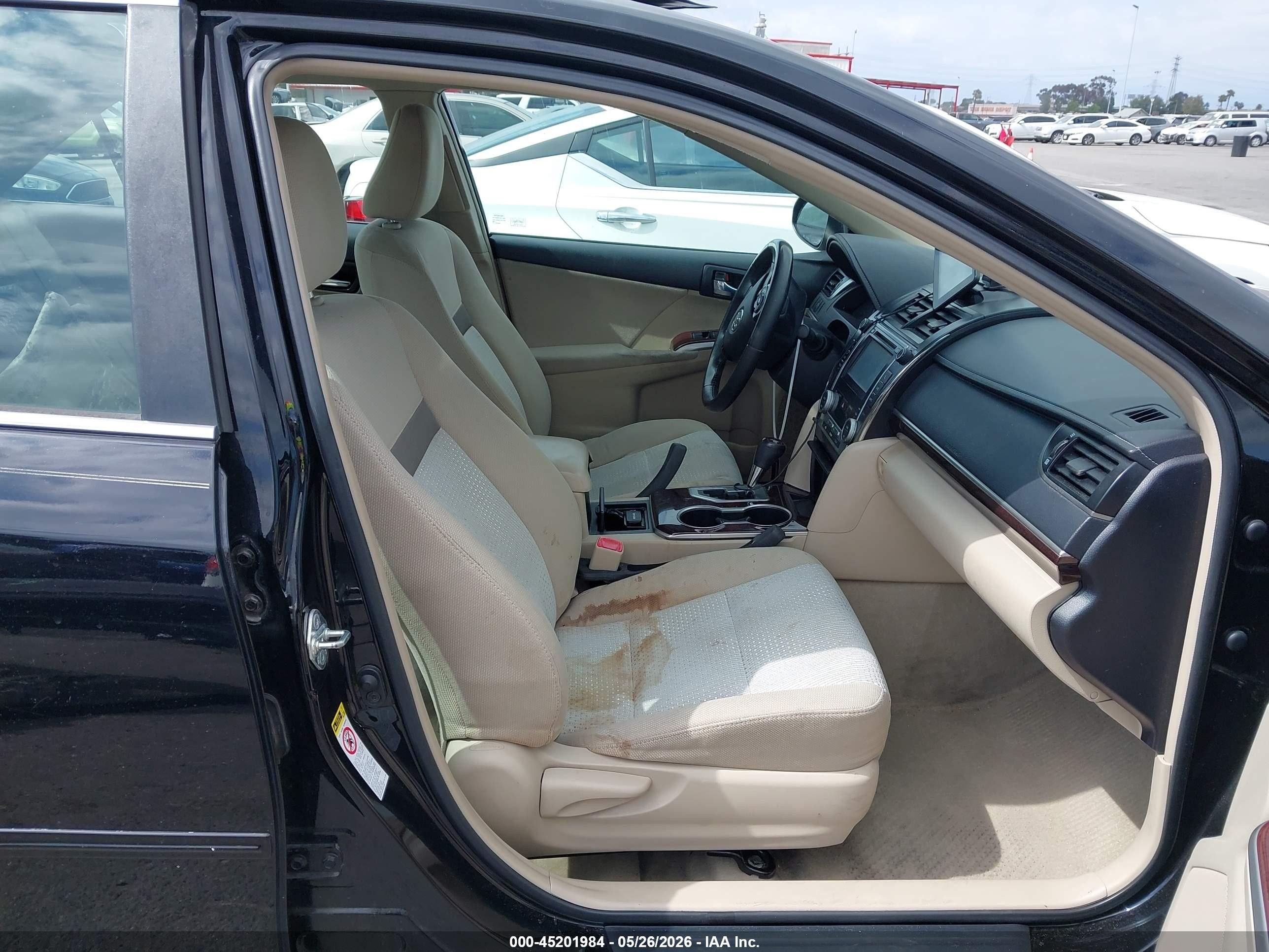 2012 Toyota Camry Xle Черный vin: 4T1BF1FK9CU603396