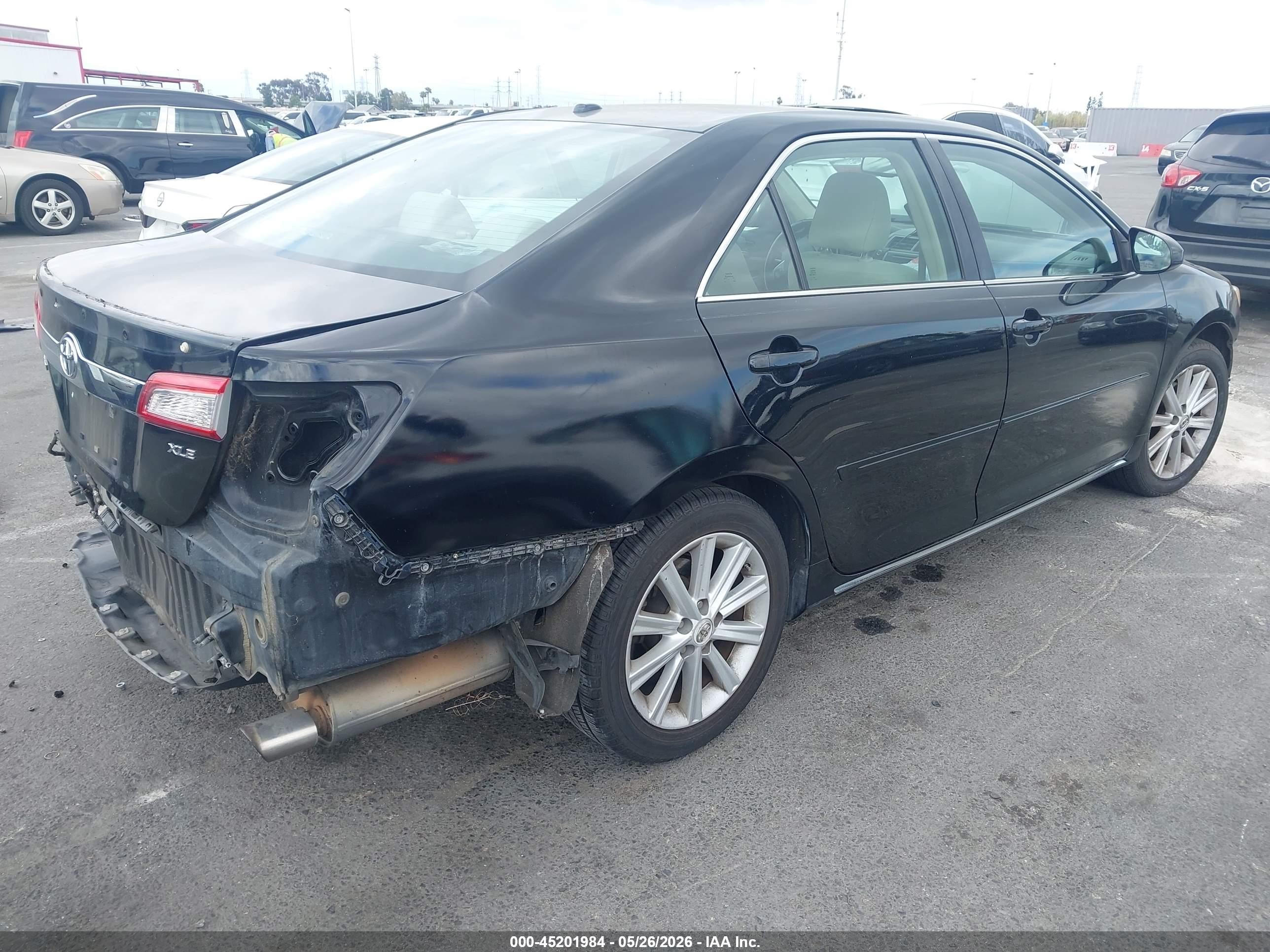 2012 Toyota Camry Xle Черный vin: 4T1BF1FK9CU603396