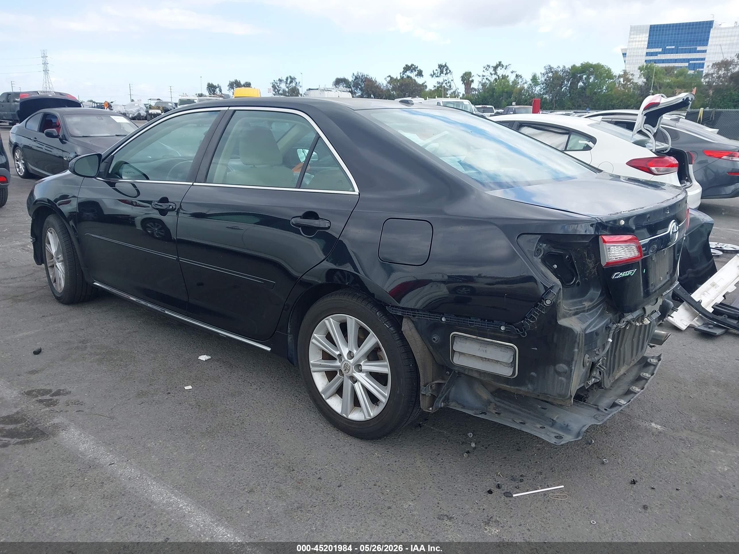 2012 Toyota Camry Xle Черный vin: 4T1BF1FK9CU603396