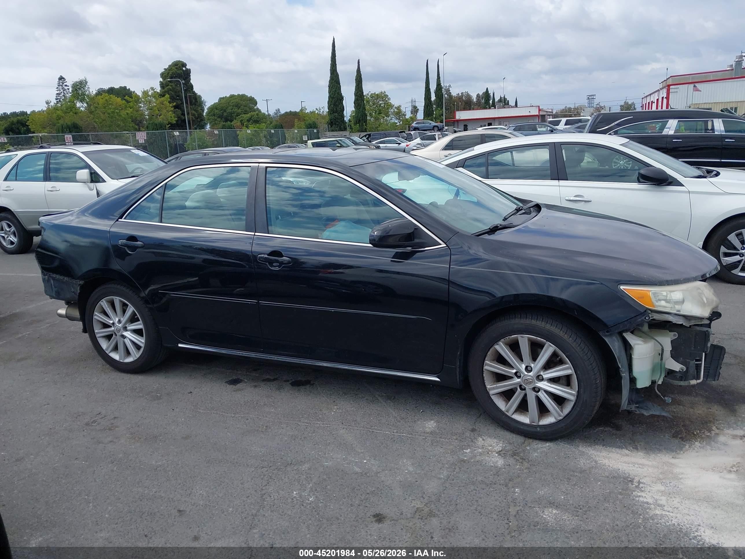 2012 Toyota Camry Xle Черный vin: 4T1BF1FK9CU603396