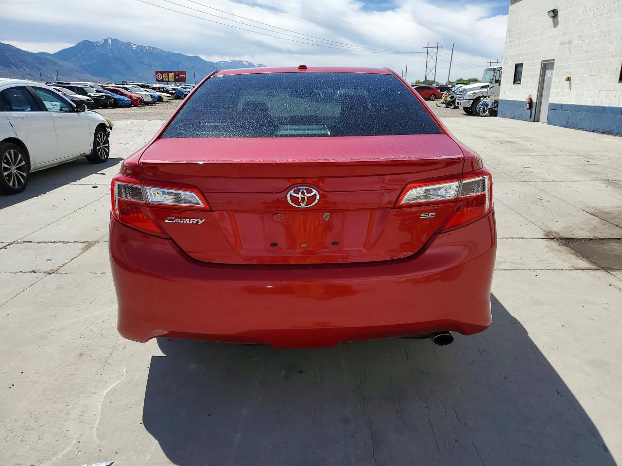 2012 Toyota Camry Se Red vin: 4T1BF1FK9CU622918