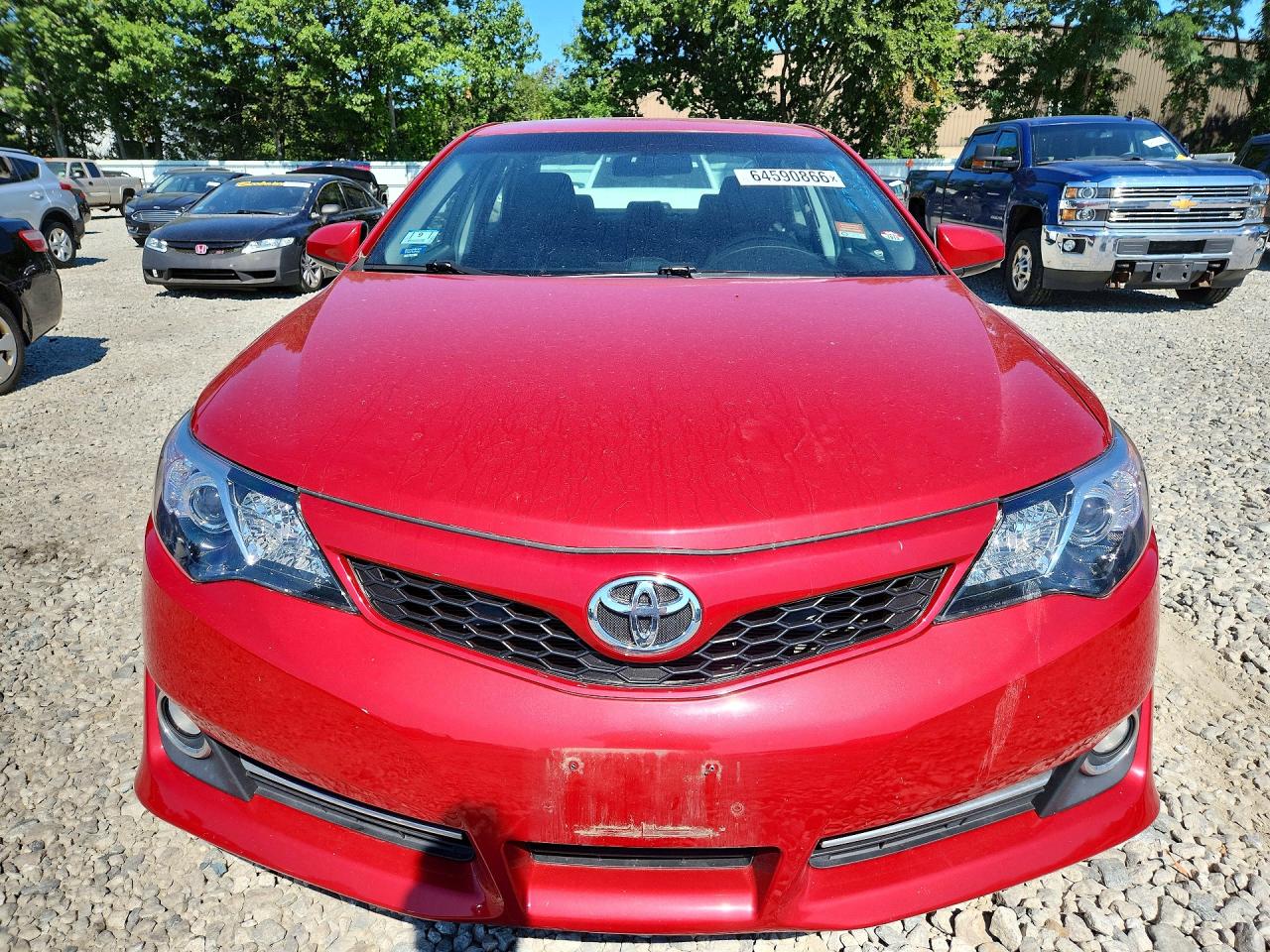 2012 Toyota Camry Se Red vin: 4T1BF1FK9CU629254