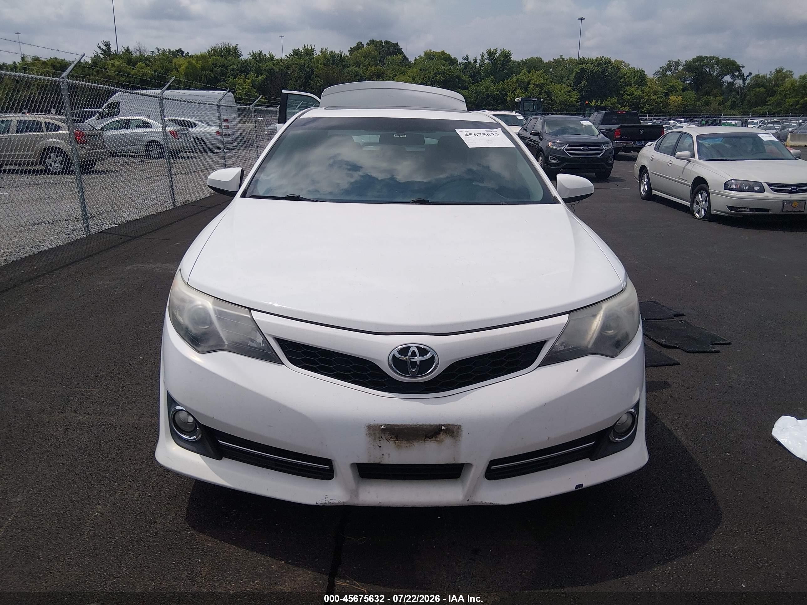 2013 Toyota Camry Se White vin: 4T1BF1FK9DU204912