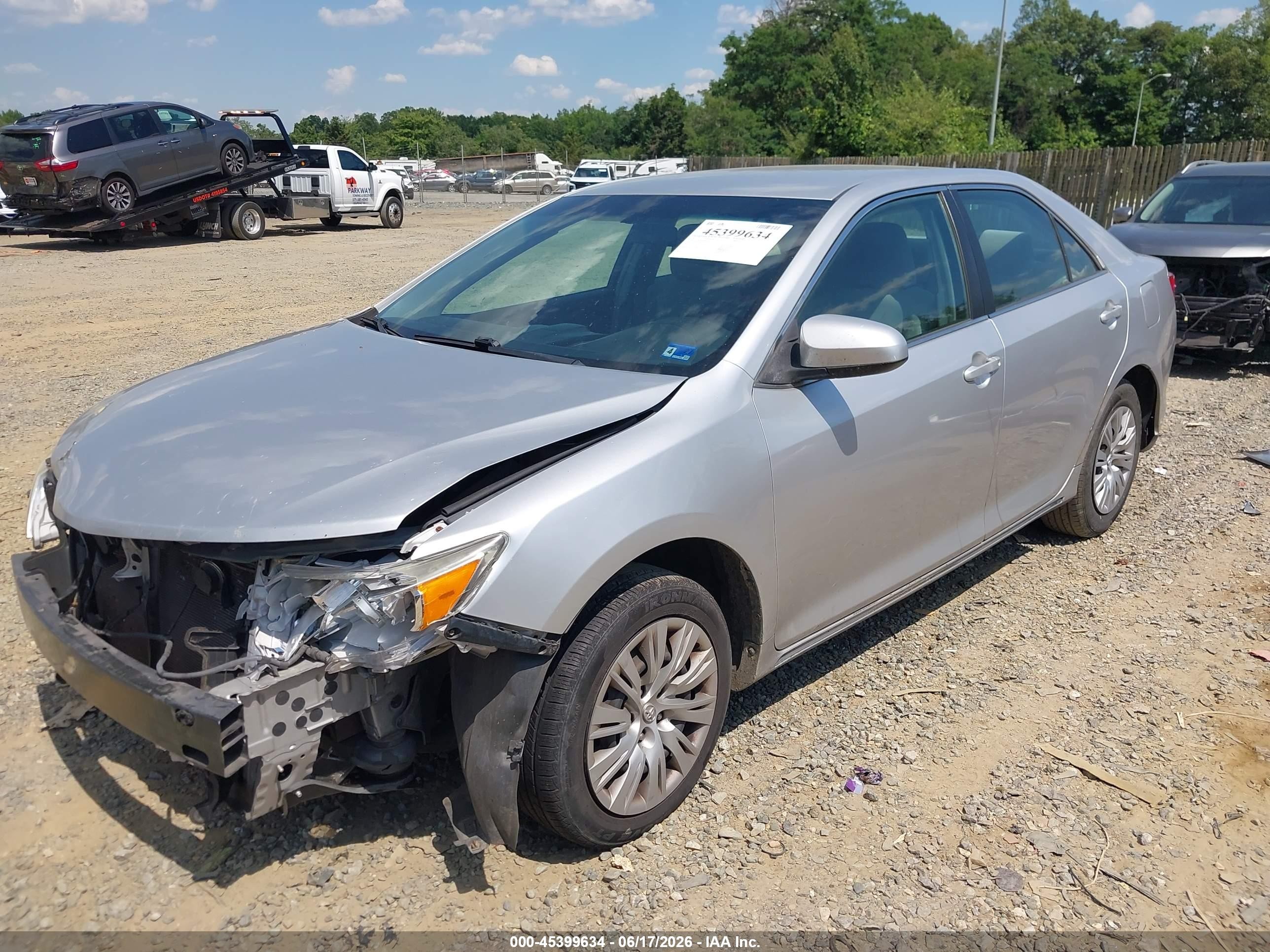 2013 Toyota Camry Le Silver vin: 4T1BF1FK9DU205378