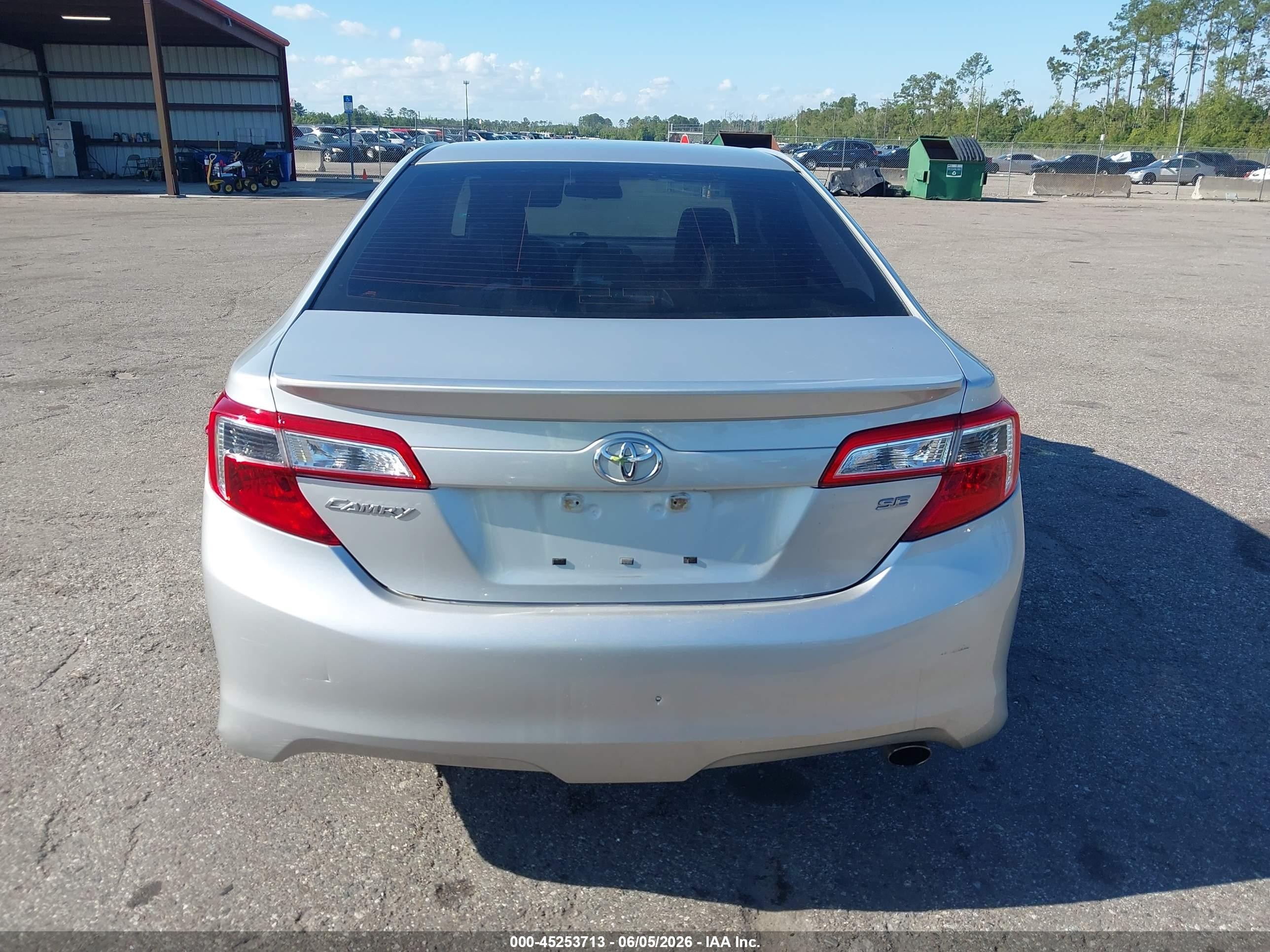 2013 Toyota Camry Se Silver vin: 4T1BF1FK9DU209897