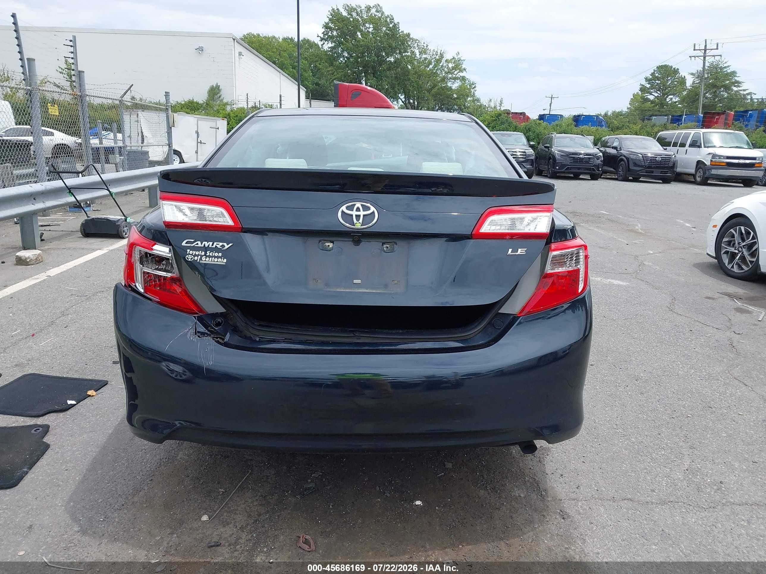 2013 Toyota Camry L/se/le/xle Dark Blue vin: 4T1BF1FK9DU252975