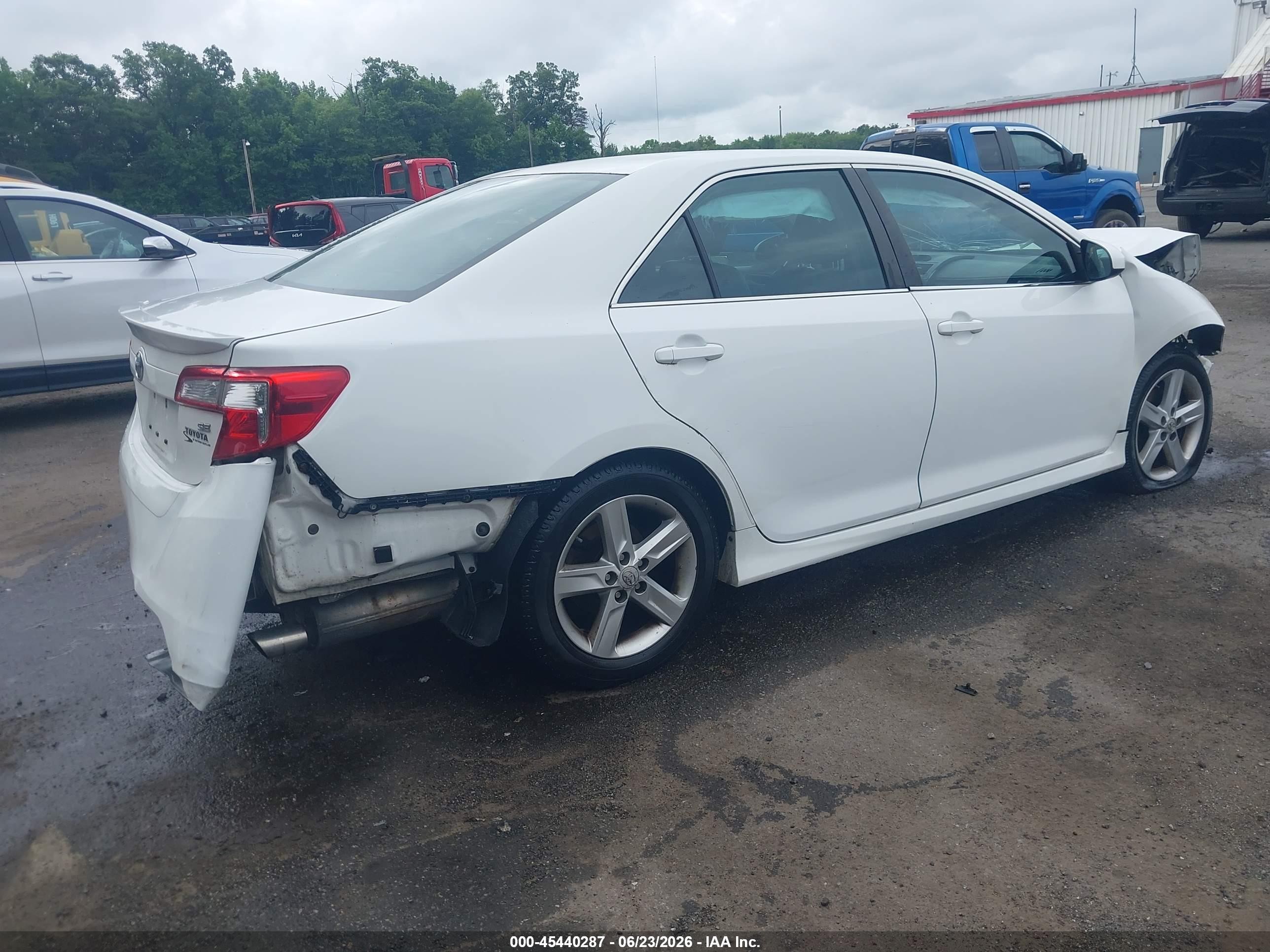 2013 Toyota Camry Se White vin: 4T1BF1FK9DU254919