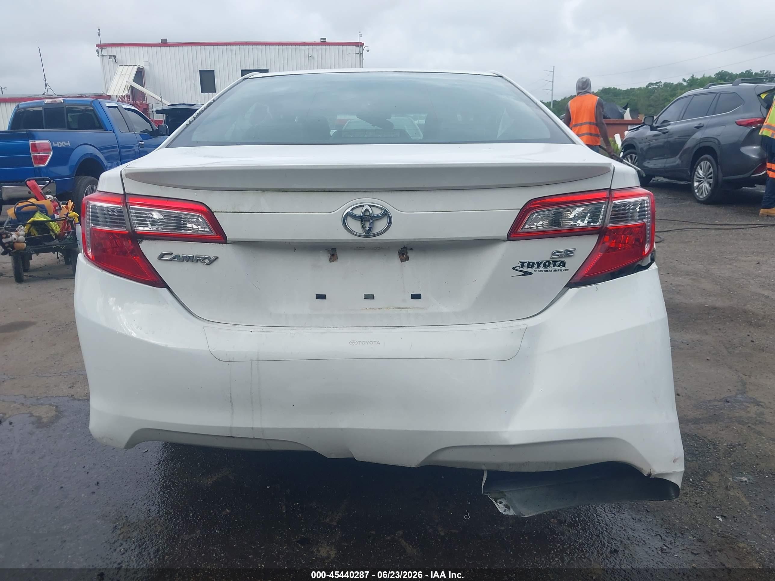 2013 Toyota Camry Se White vin: 4T1BF1FK9DU254919
