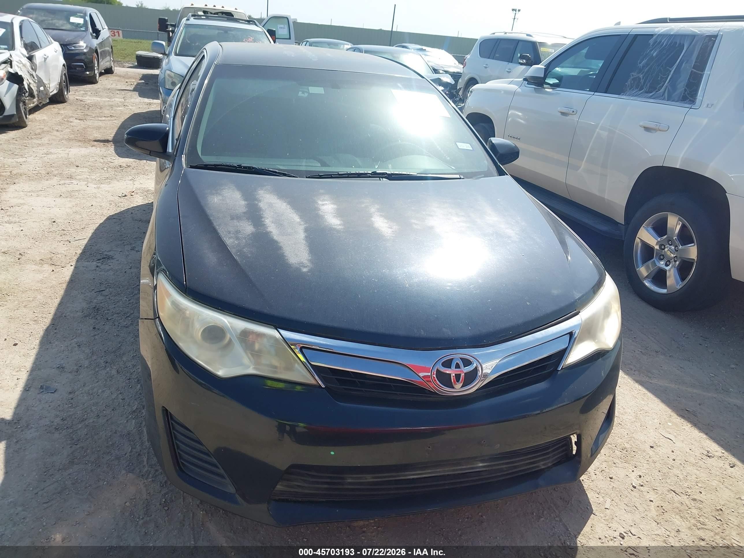 2013 Toyota Camry Le Black vin: 4T1BF1FK9DU260462