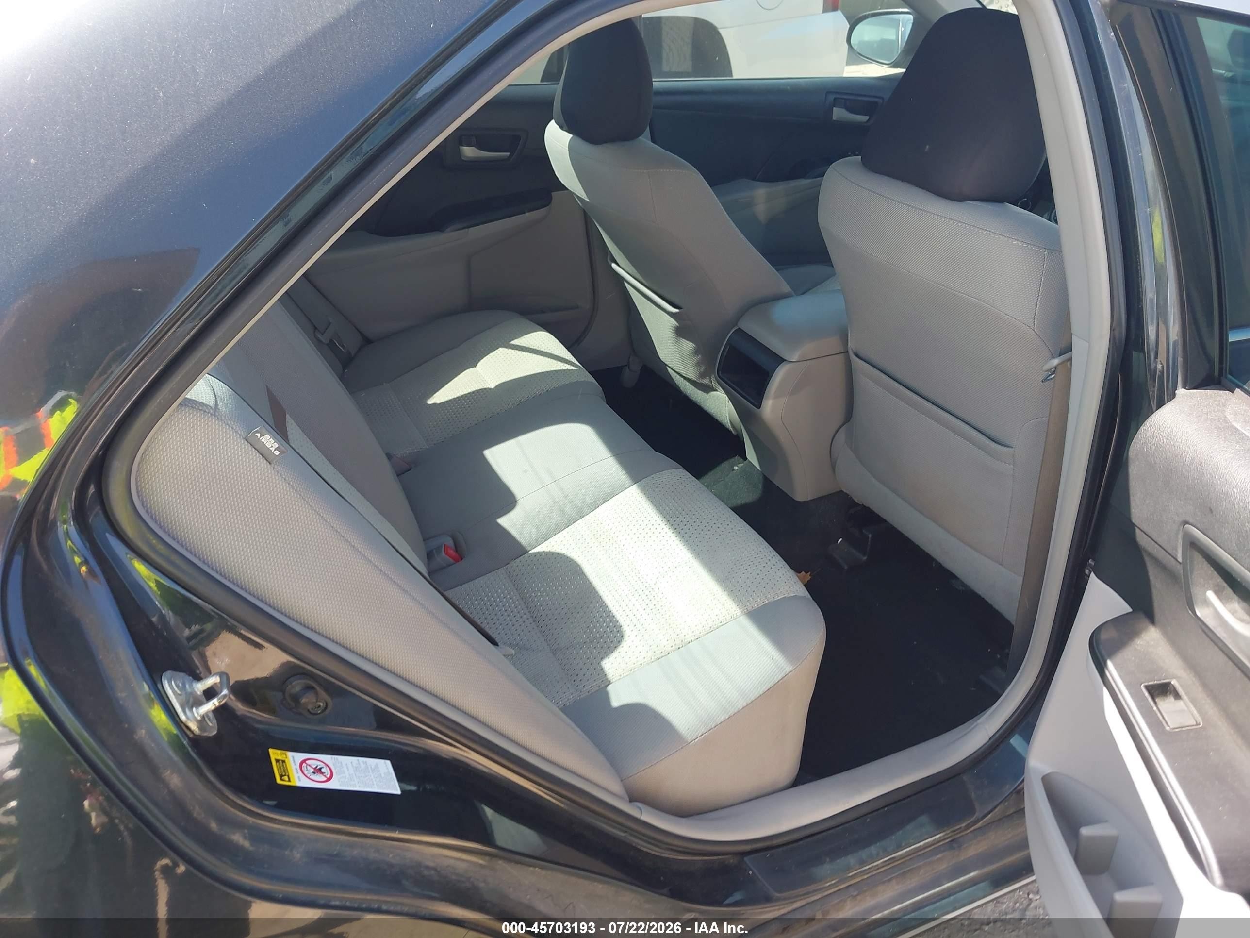 2013 Toyota Camry Le Black vin: 4T1BF1FK9DU260462