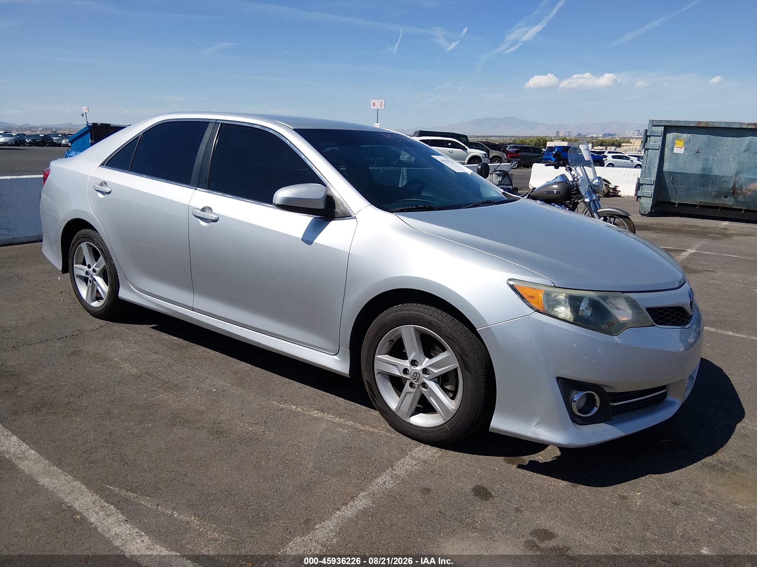 2013 Toyota Camry Se Серебряный vin: 4T1BF1FK9DU278153