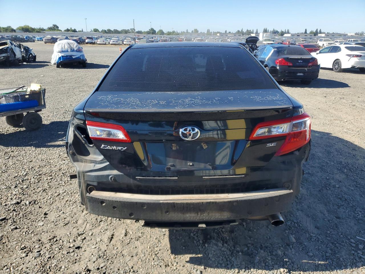 2013 Toyota Camry Se Black vin: 4T1BF1FK9DU282929