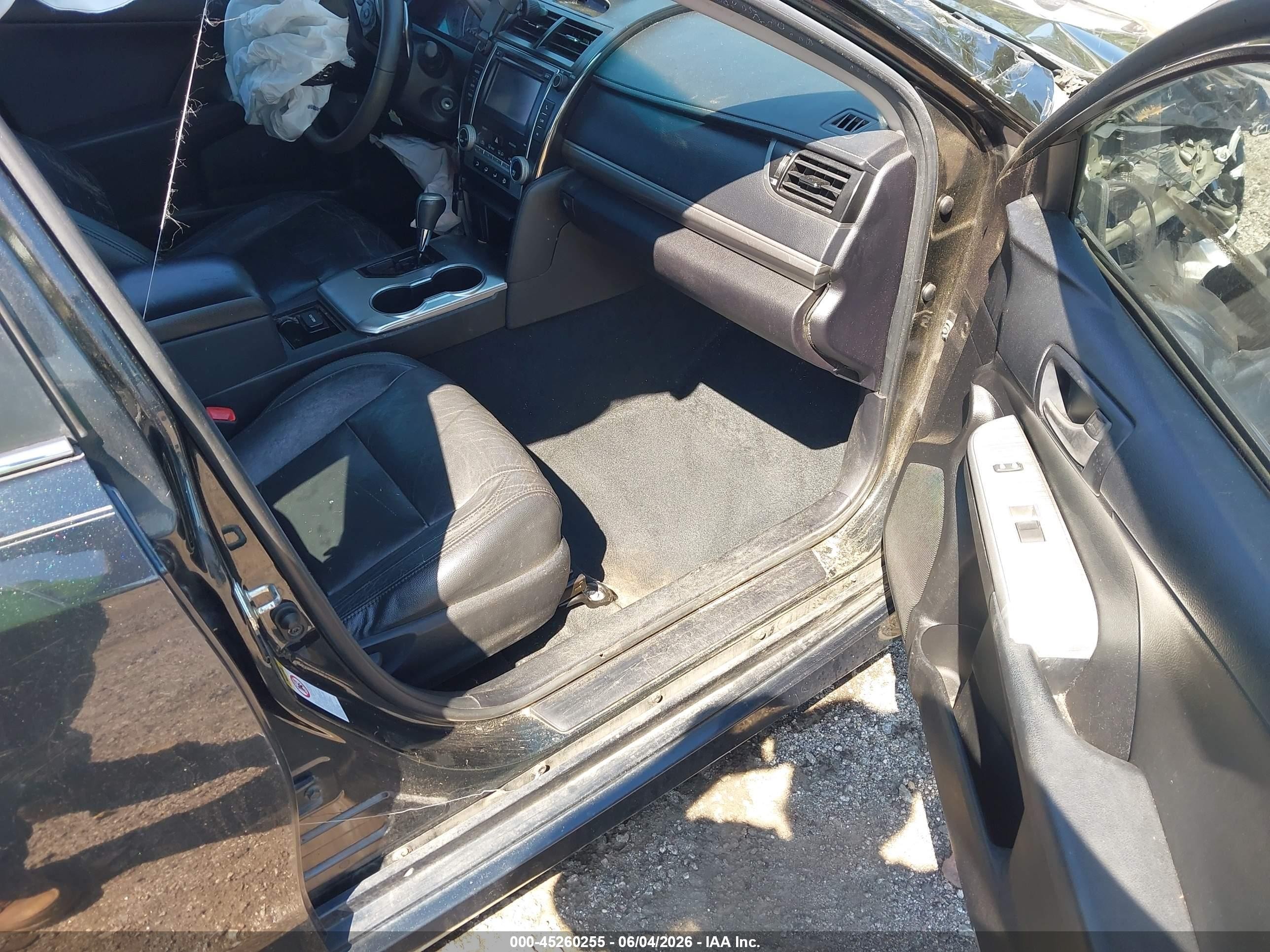 2013 Toyota Camry Se Black vin: 4T1BF1FK9DU293509