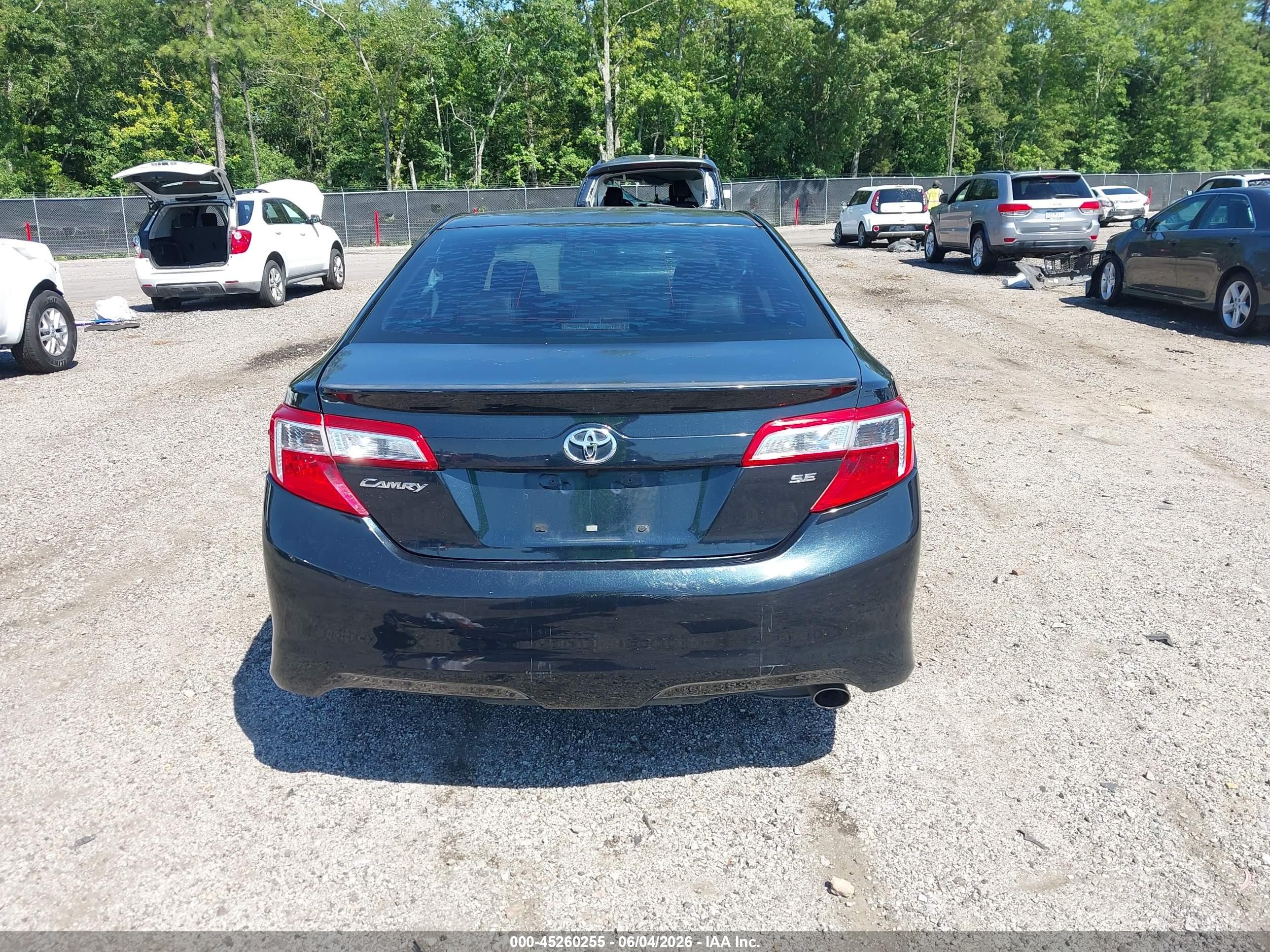 2013 Toyota Camry Se Black vin: 4T1BF1FK9DU293509