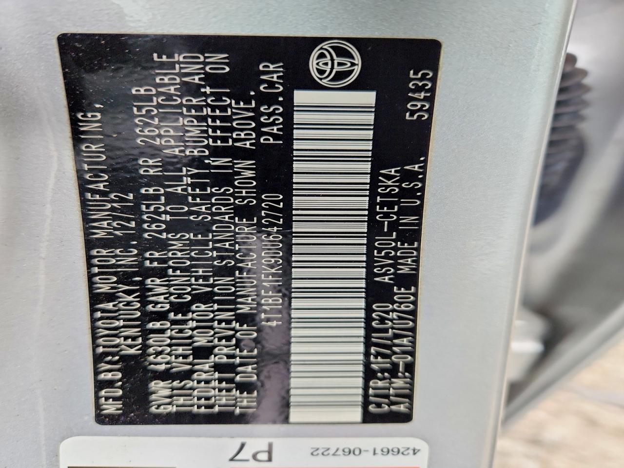 2013 Toyota Camry Se Silver vin: 4T1BF1FK9DU642720