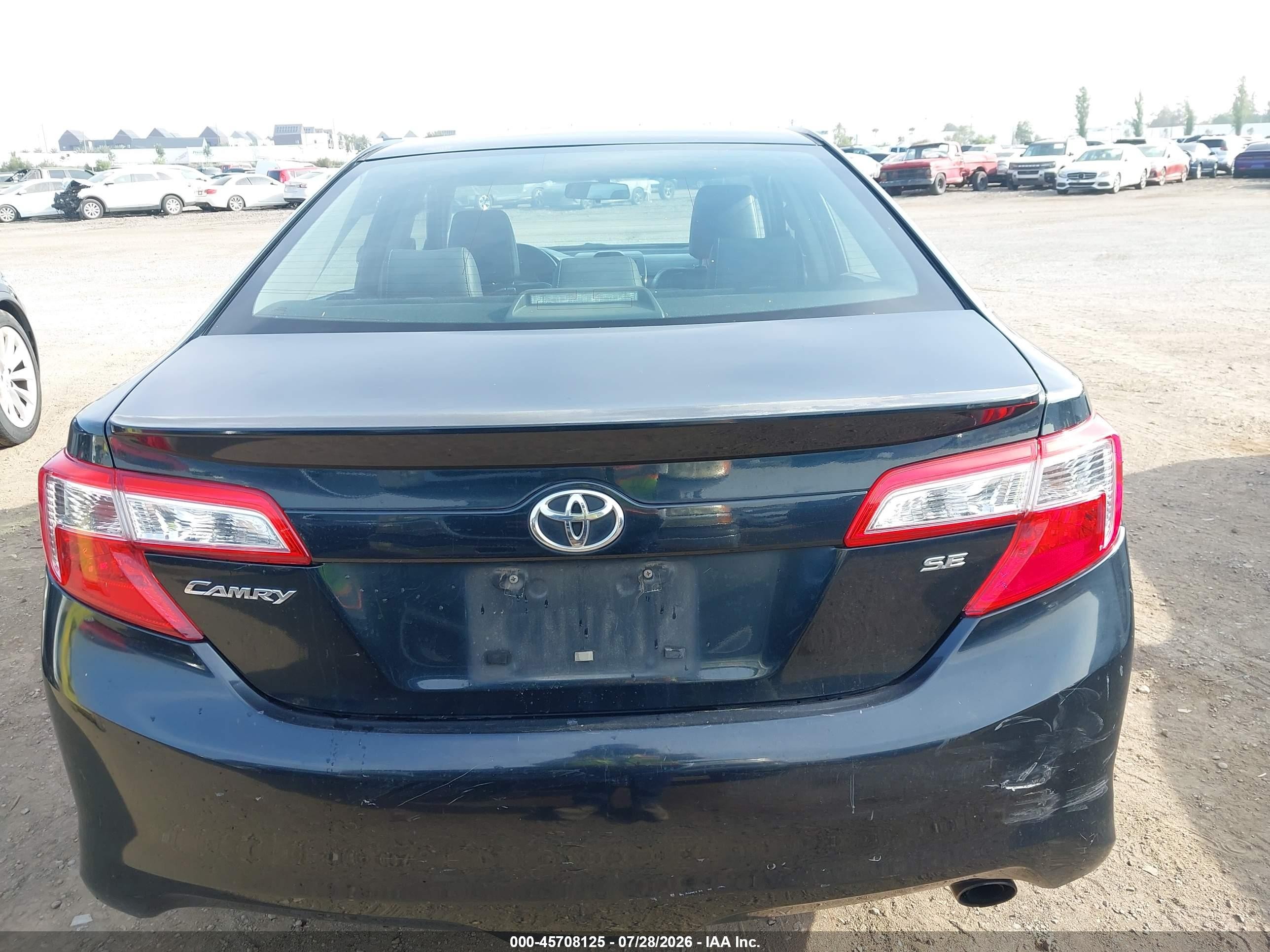 2013 Toyota Camry Se Dark Blue vin: 4T1BF1FK9DU657847