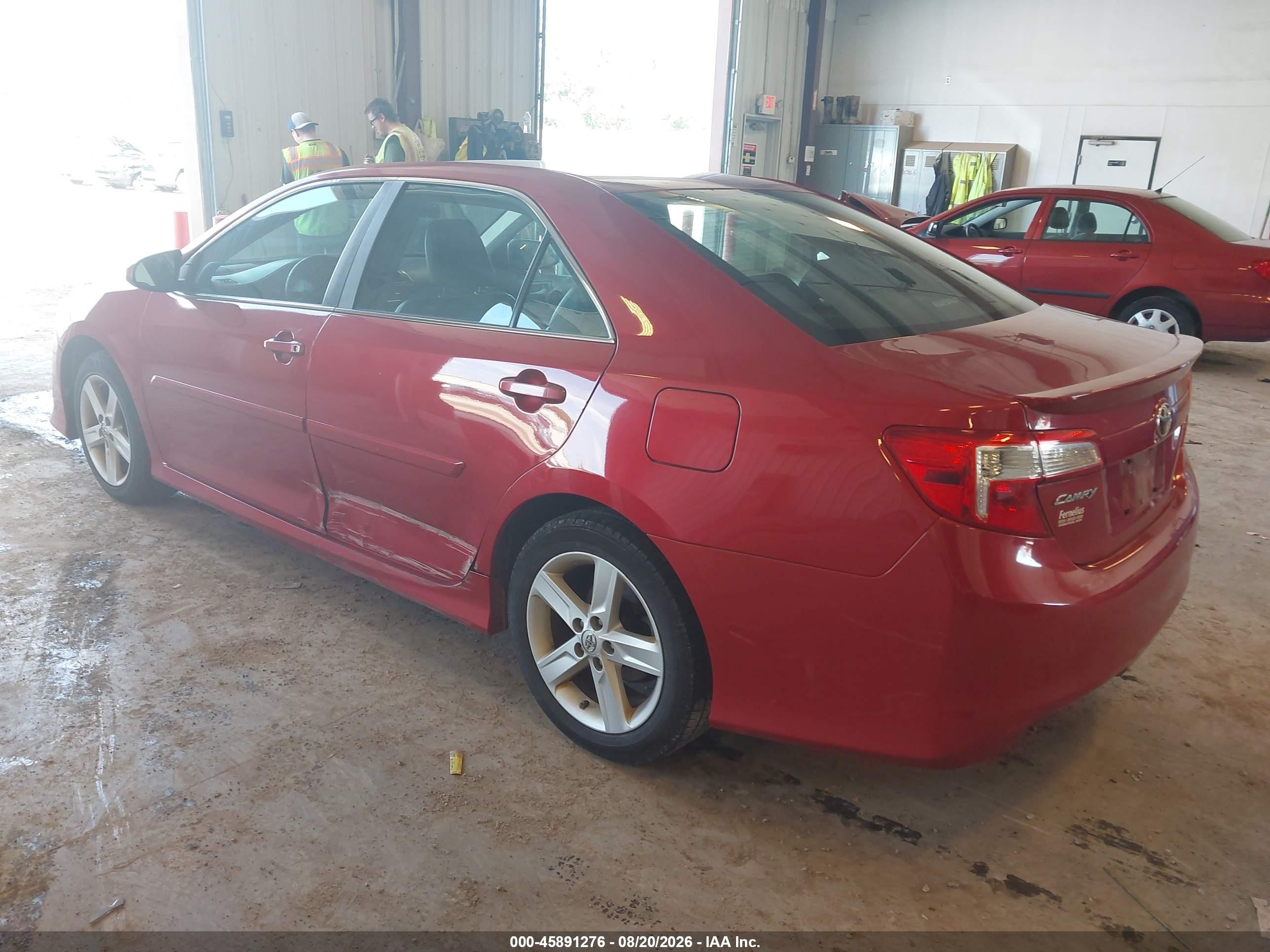 2013 Toyota Camry Se Red vin: 4T1BF1FK9DU697085