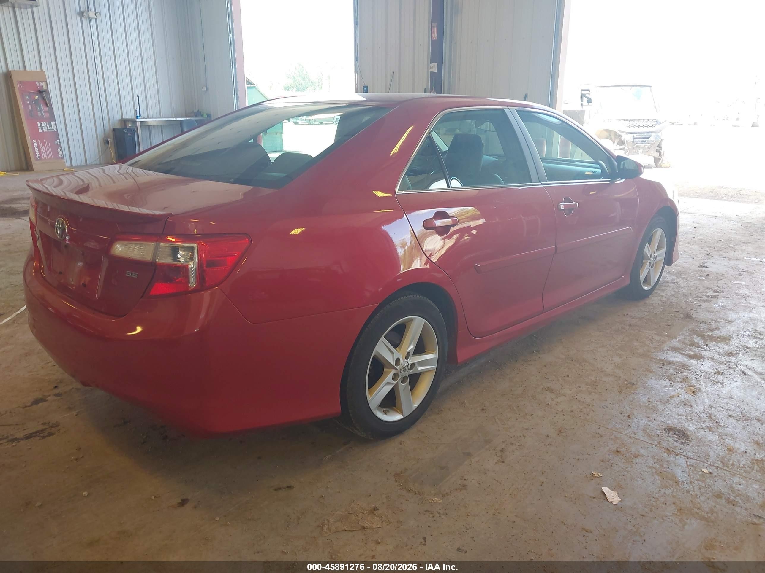 2013 Toyota Camry Se Red vin: 4T1BF1FK9DU697085