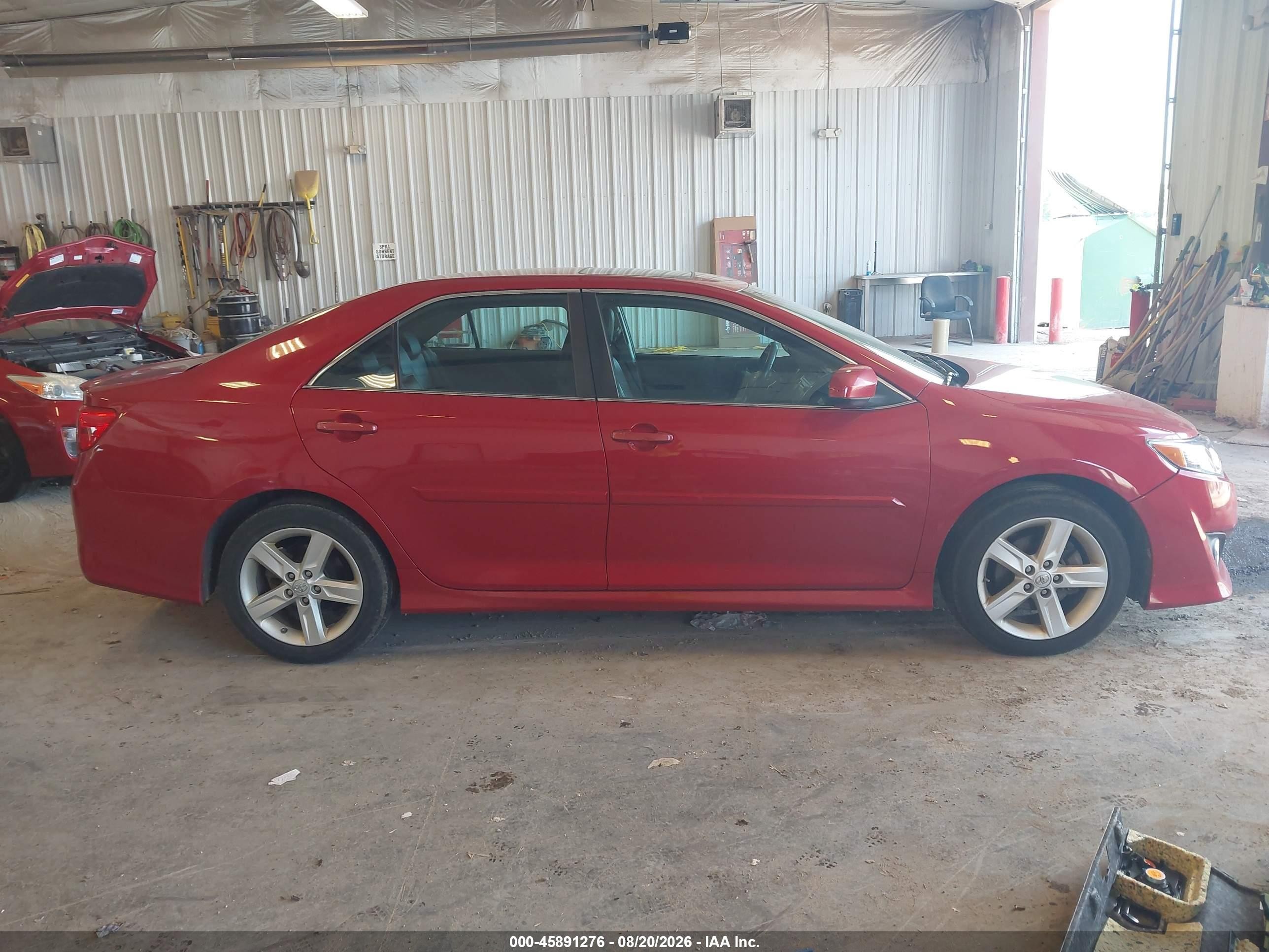 2013 Toyota Camry Se Red vin: 4T1BF1FK9DU697085