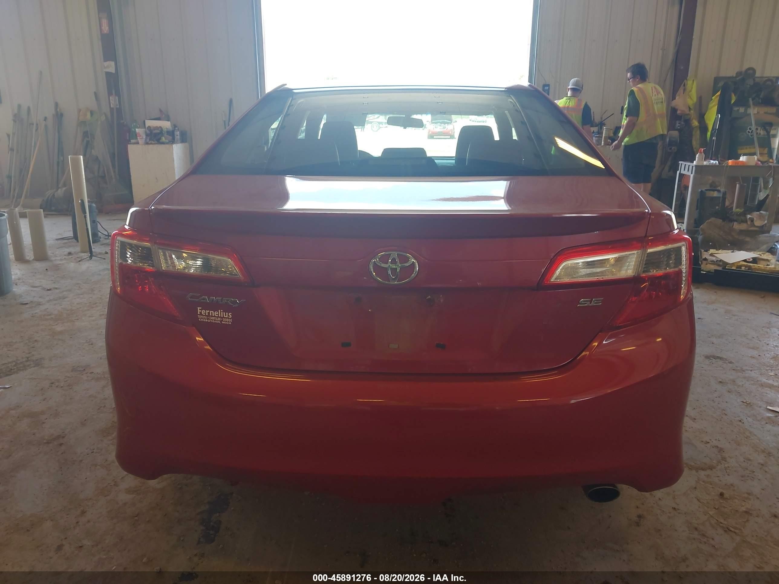 2013 Toyota Camry Se Red vin: 4T1BF1FK9DU697085