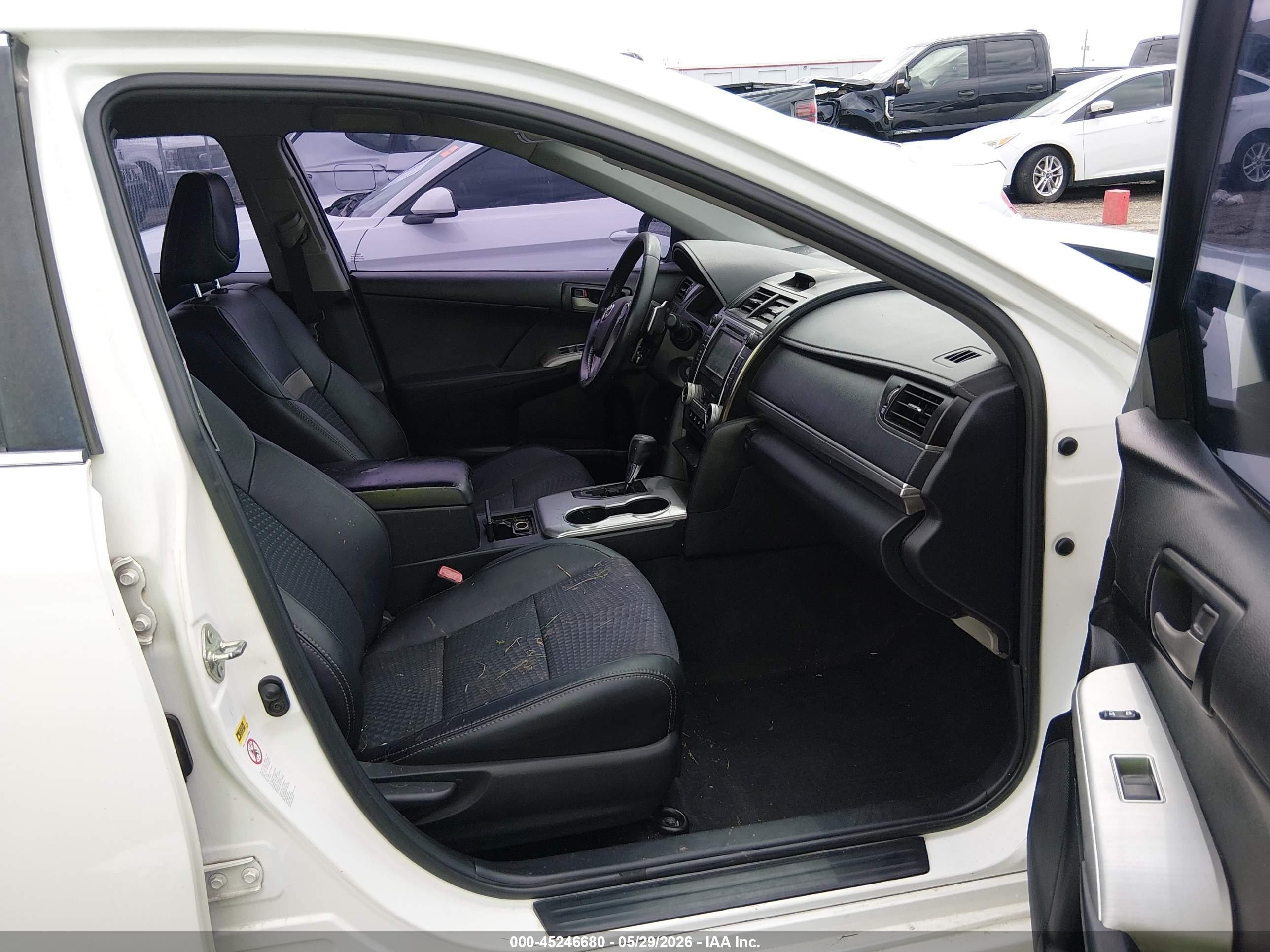 2013 Toyota Camry Se White vin: 4T1BF1FK9DU709705