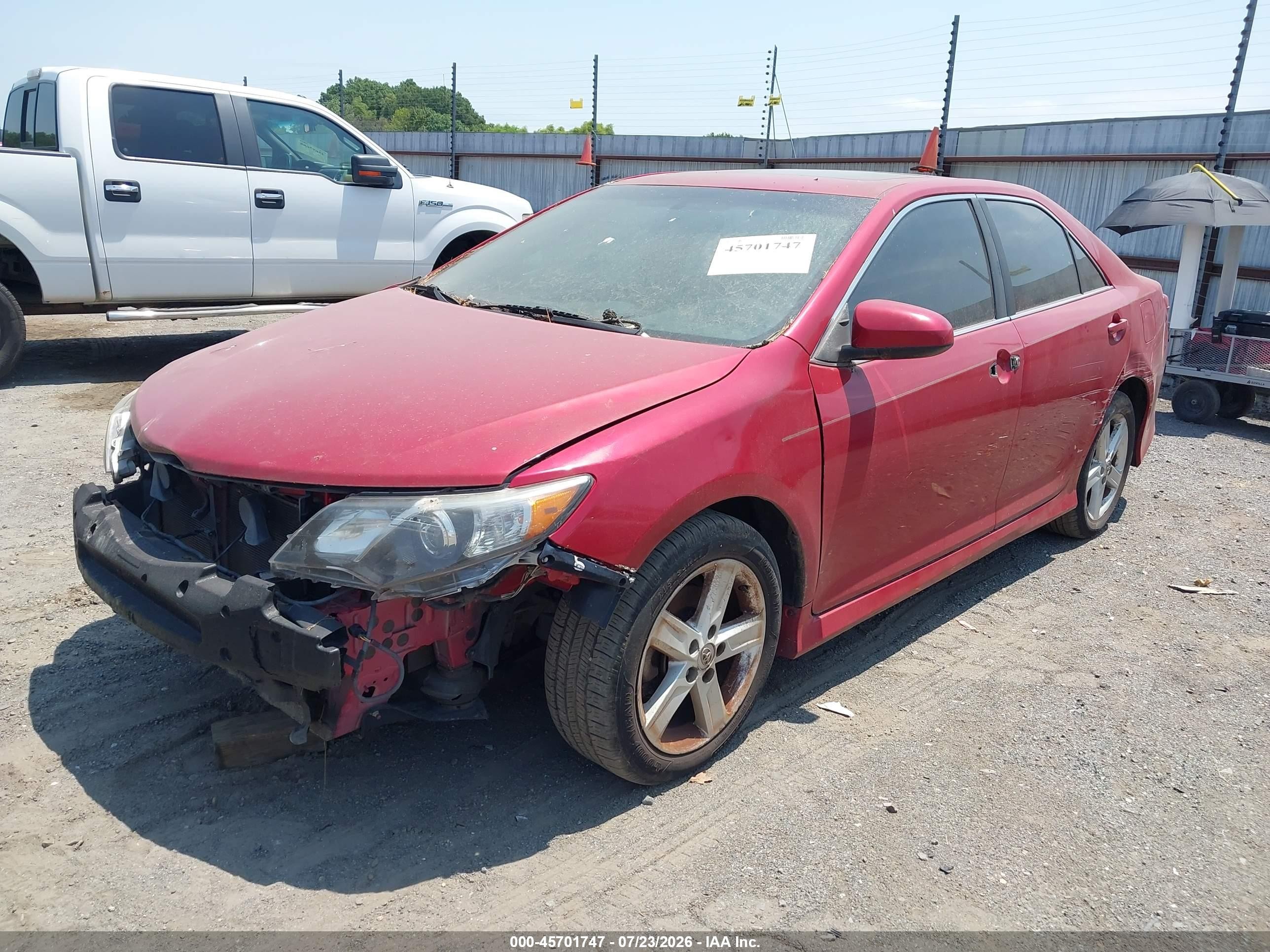 2013 Toyota Camry Se Red vin: 4T1BF1FK9DU713835
