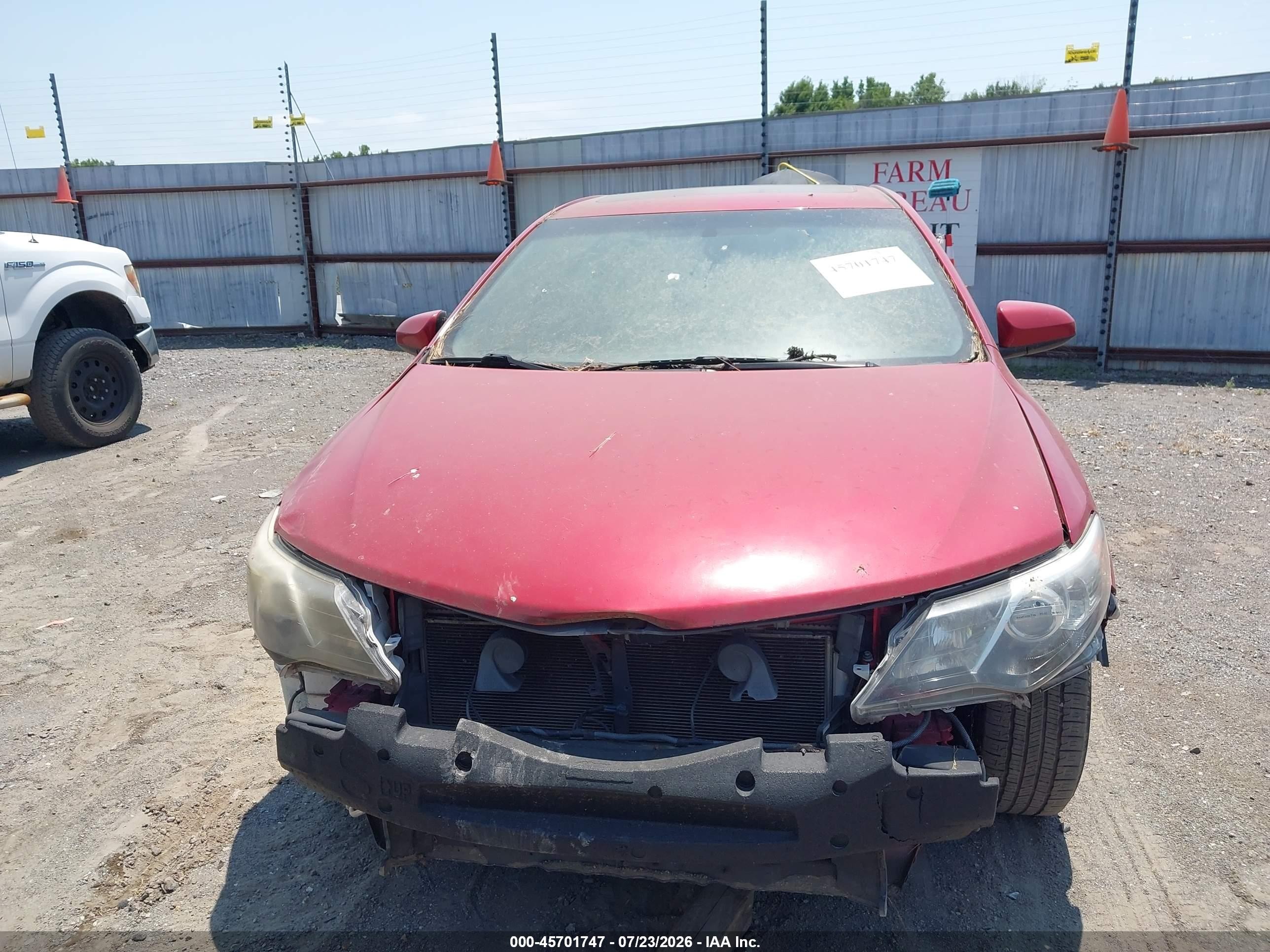 2013 Toyota Camry Se Red vin: 4T1BF1FK9DU713835
