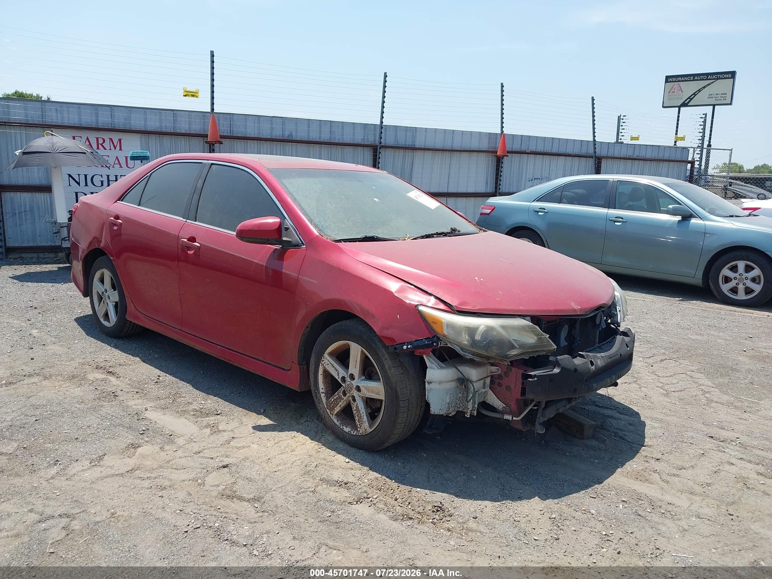 2013 Toyota Camry Se Red vin: 4T1BF1FK9DU713835