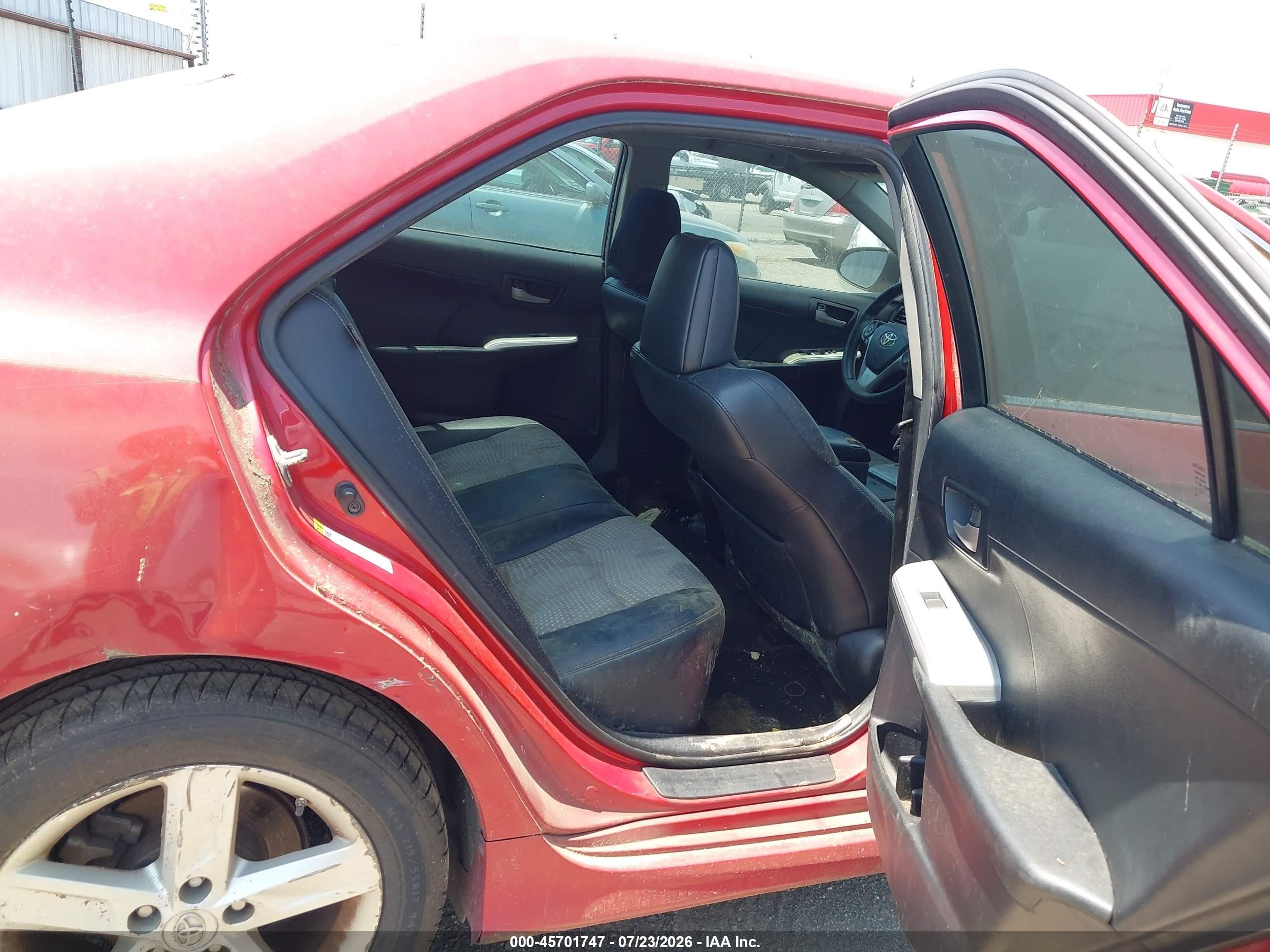2013 Toyota Camry Se Red vin: 4T1BF1FK9DU713835